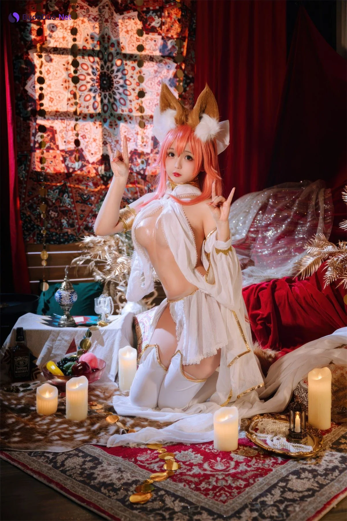 Cosplay Rinaijiao日奈娇 玉藻前舞娘 涂油 Set.02 - Photo 7
