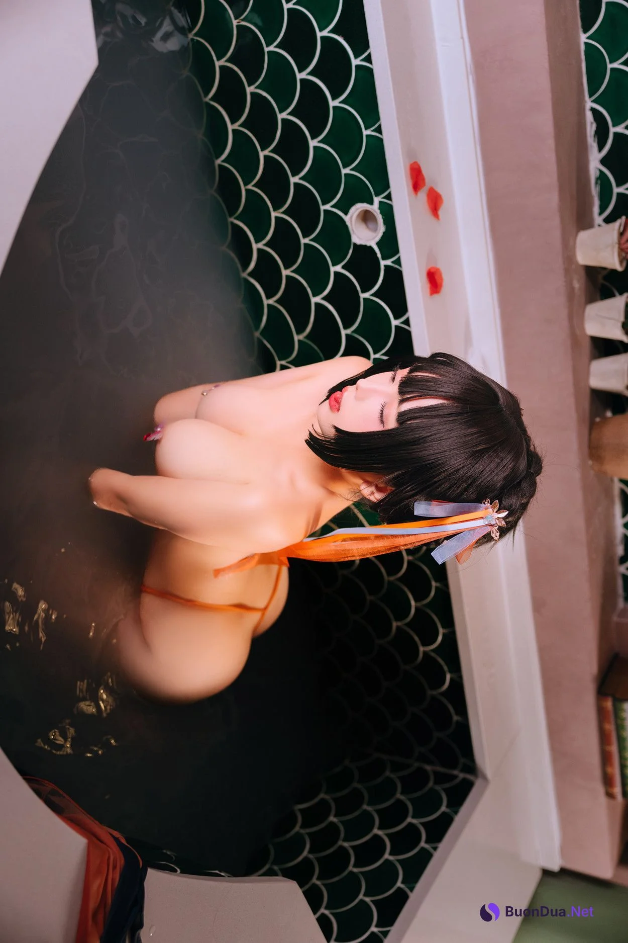 Cosplay Rinaijiao日奈娇 鸳鸯浴 Set.02 - Photo 12