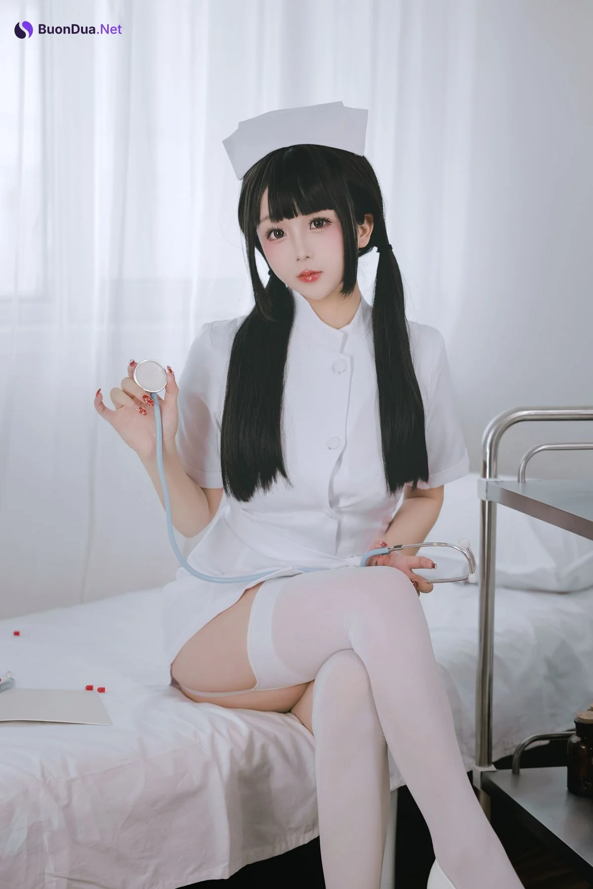 Cosplay Rinaijiao日奈娇 诊所护士 Set.02 - Photo 12