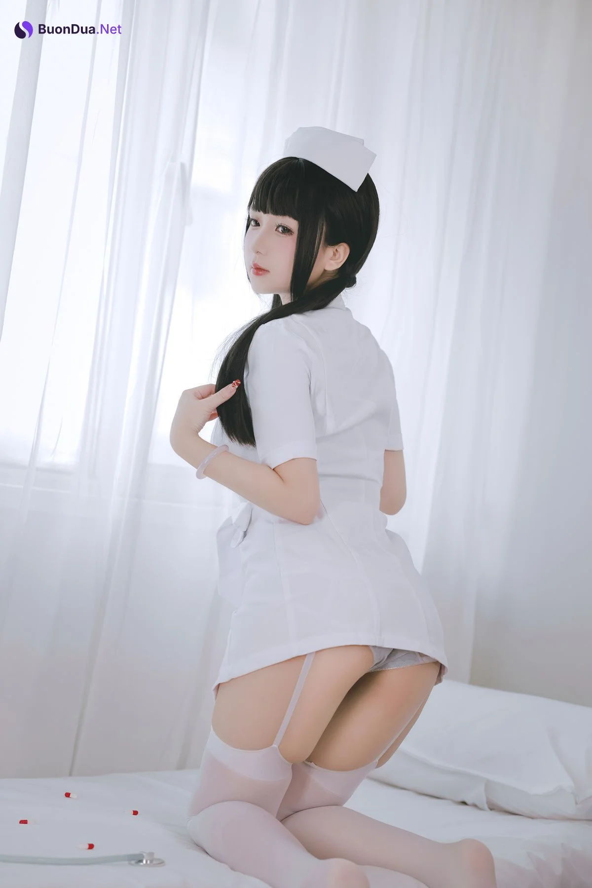 Cosplay Rinaijiao日奈娇 诊所护士 Set.02 - Photo 13