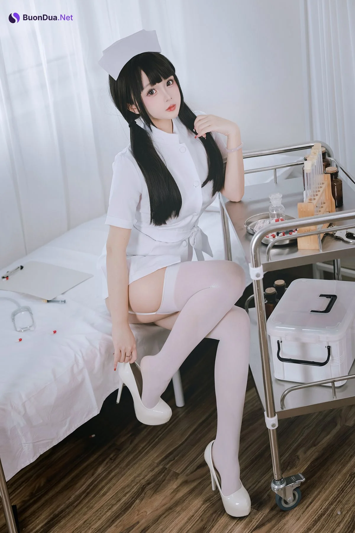 Cosplay Rinaijiao日奈娇 诊所护士 Set.02 - Photo 8
