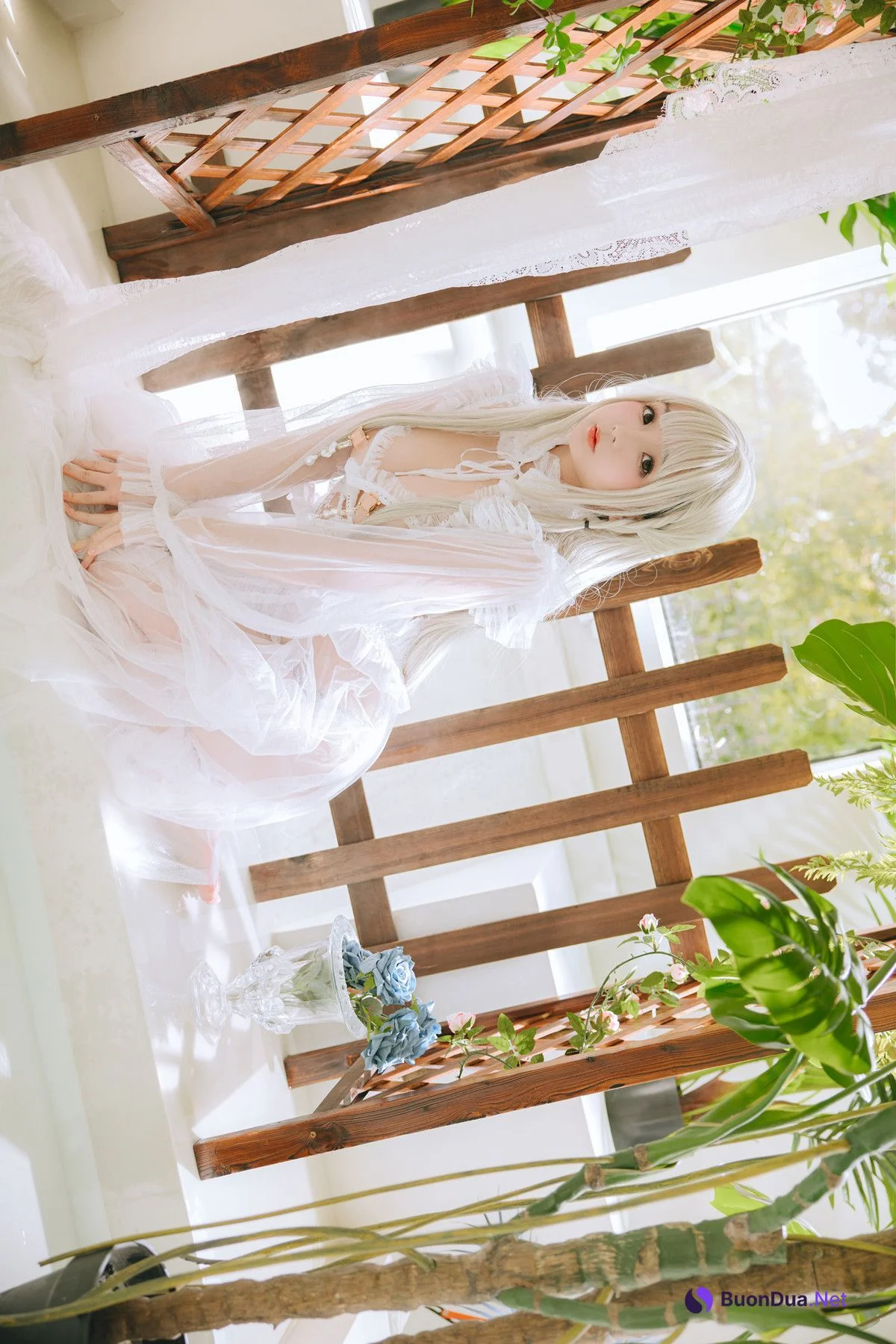 Cosplay Rinaijiao日奈娇 白纱衣 Set.02 - Photo 3