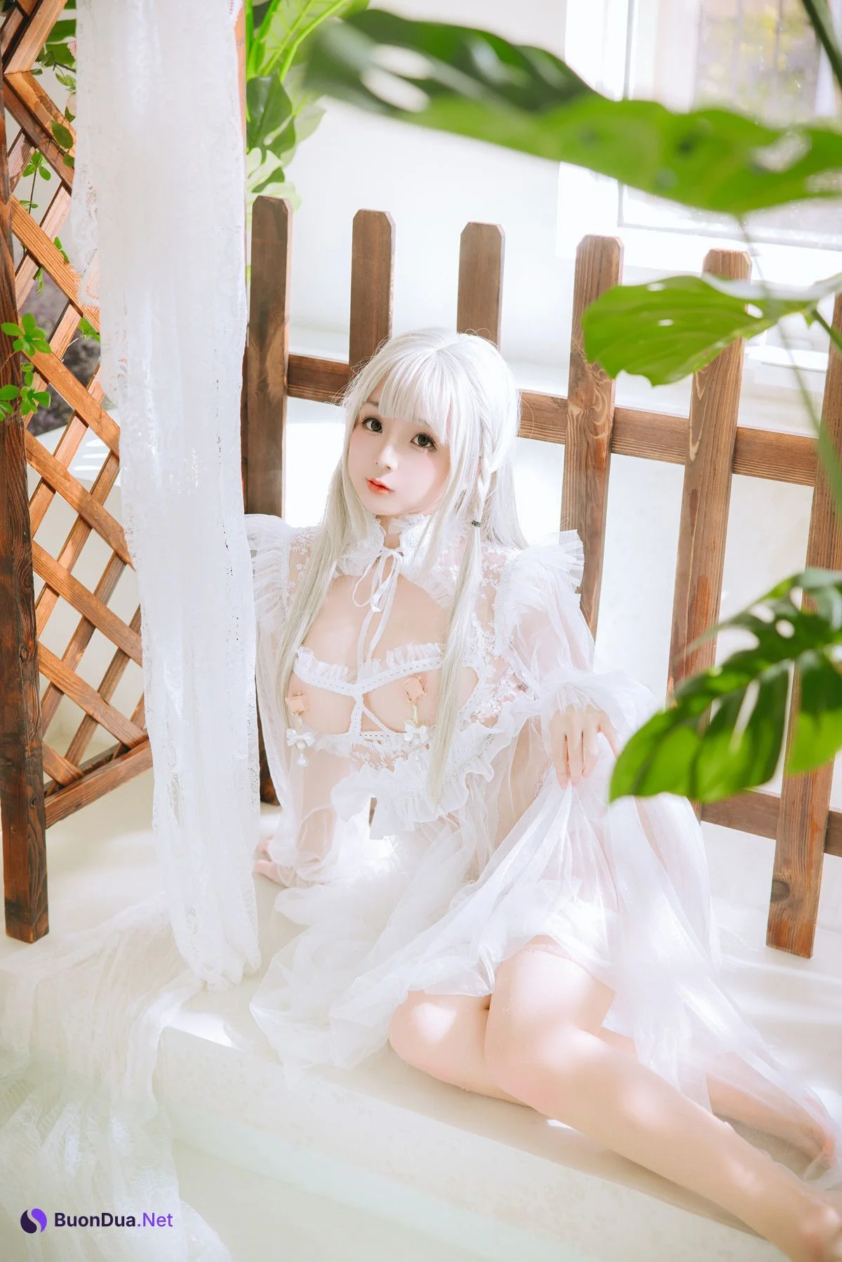 Cosplay Rinaijiao日奈娇 白纱衣 Set.02 - Photo 4