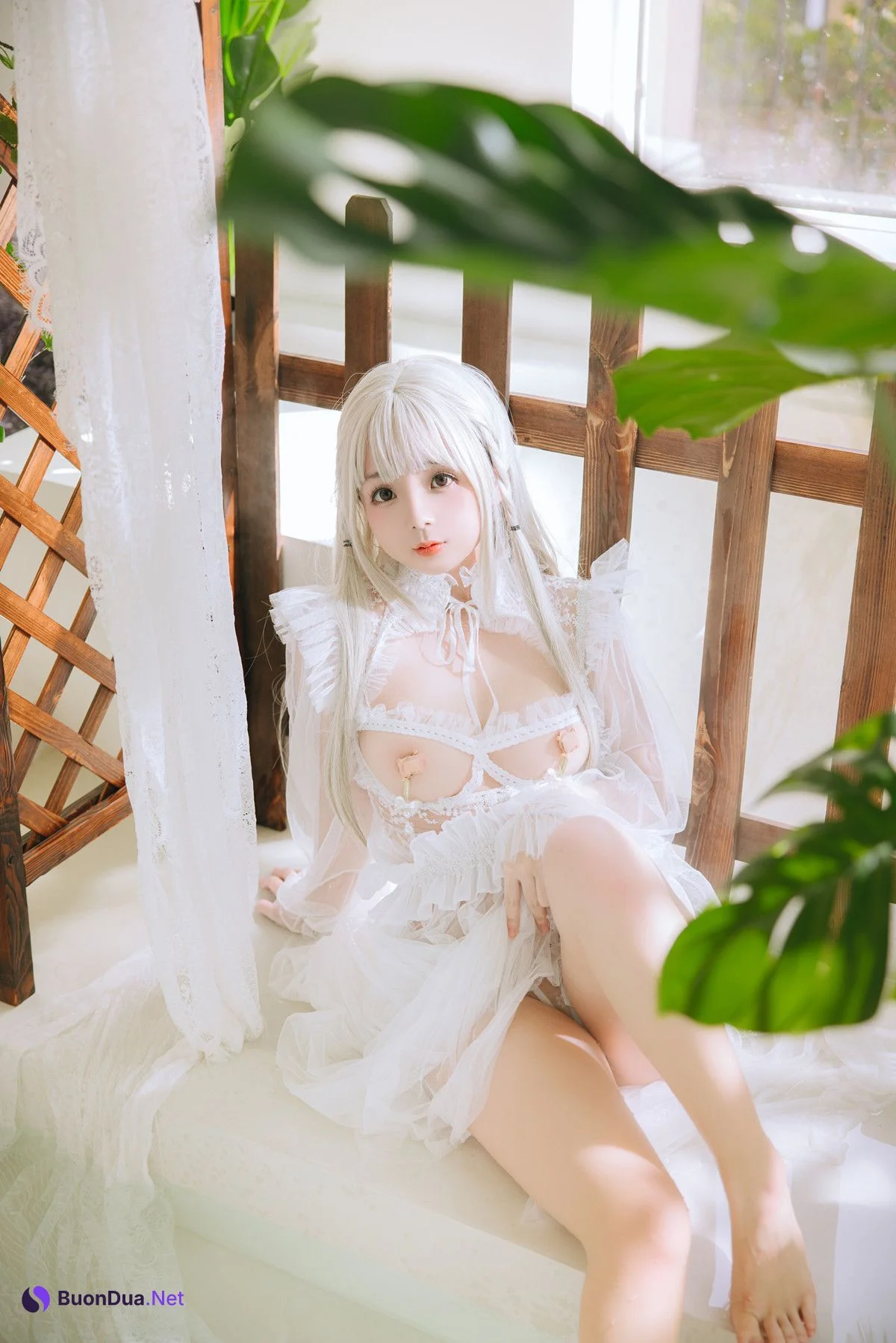 Cosplay Rinaijiao日奈娇 白纱衣 Set.02 - Photo 5