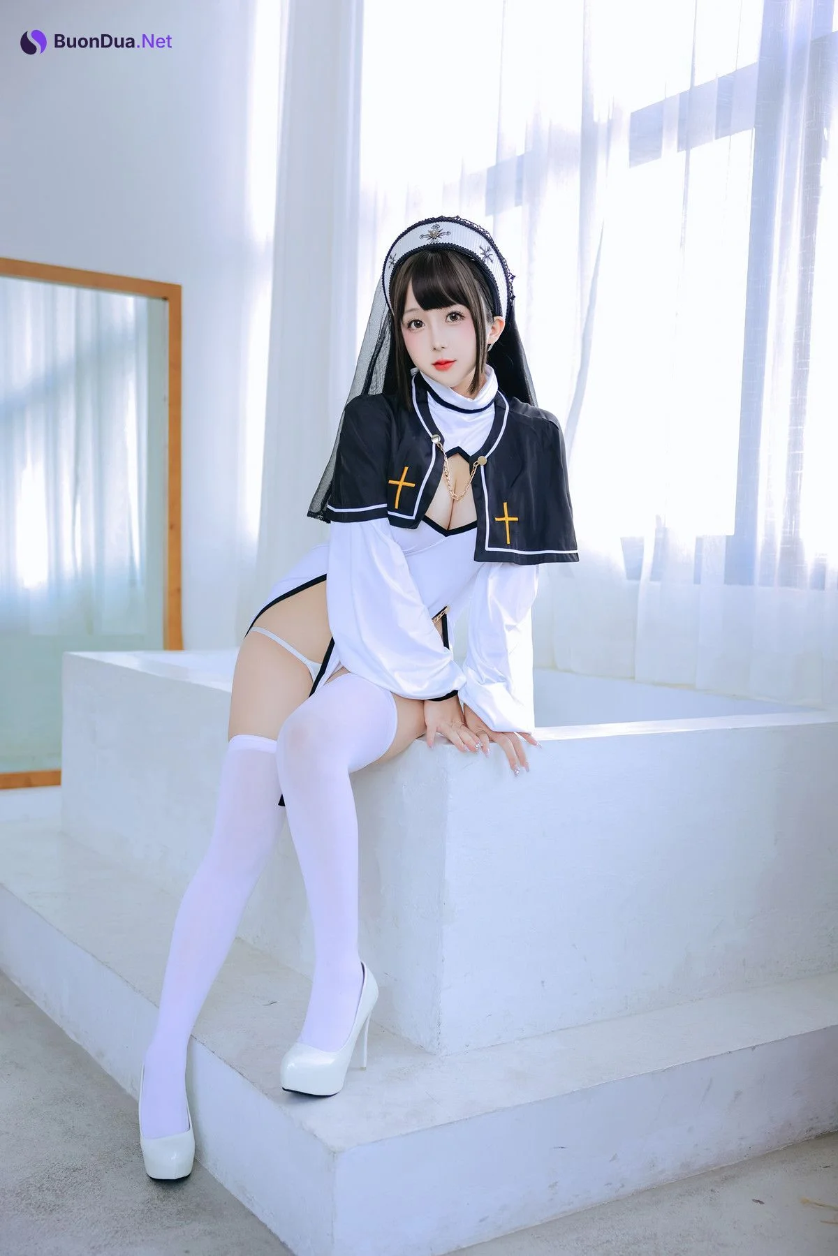 Cosplay Rinaijiao日奈娇 修女 Set.02 - Photo 17