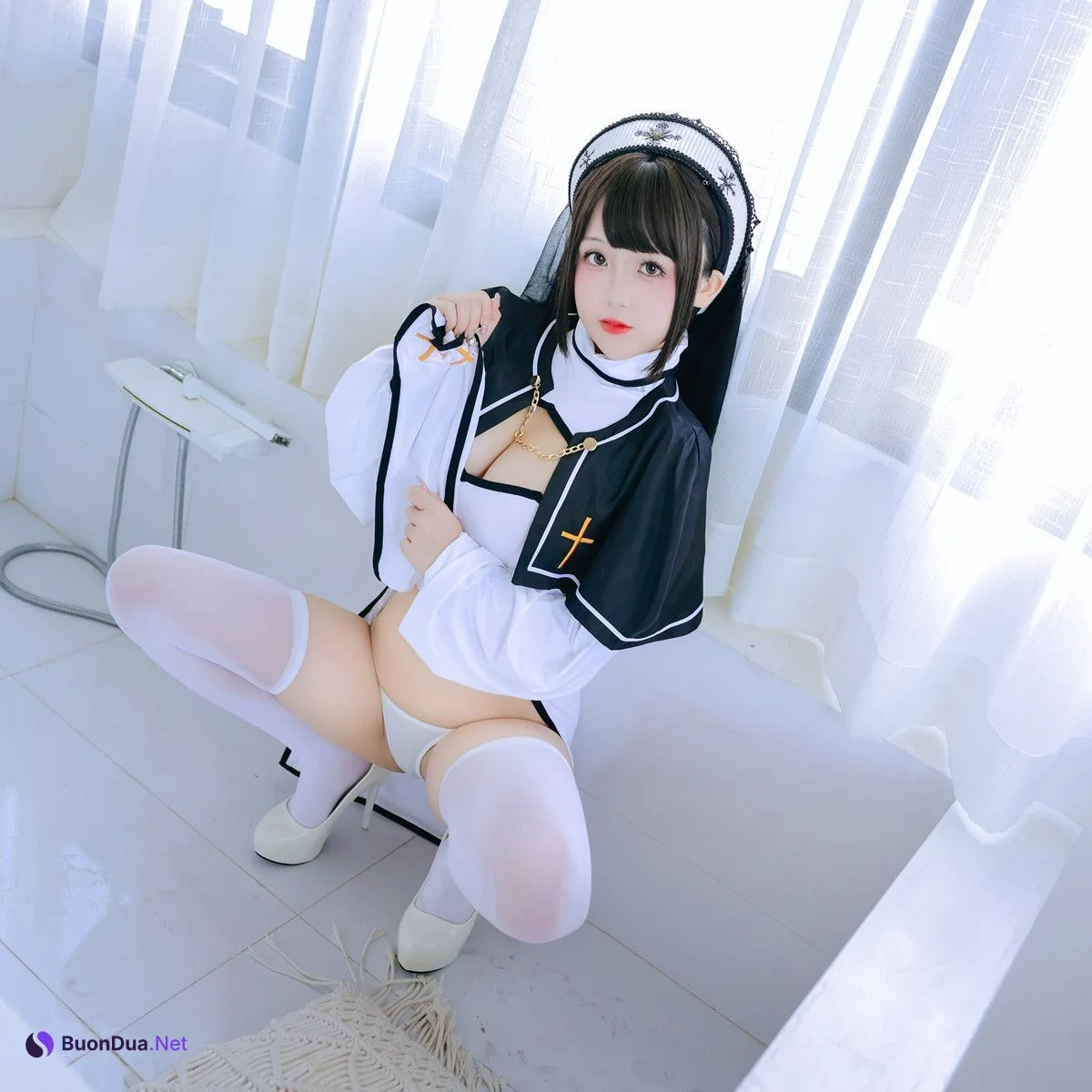 Cosplay Rinaijiao日奈娇 修女 Set.02 - Photo 19