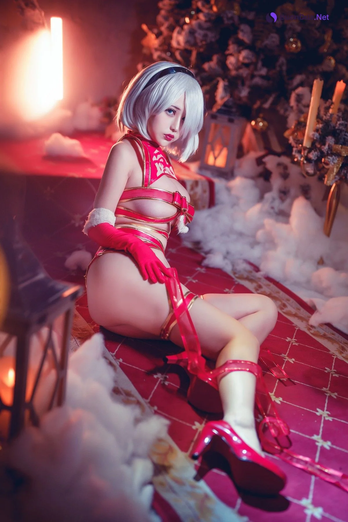 Cosplay 沖田凜花Rinka 圣诞2B RED - รูปภาพ 5