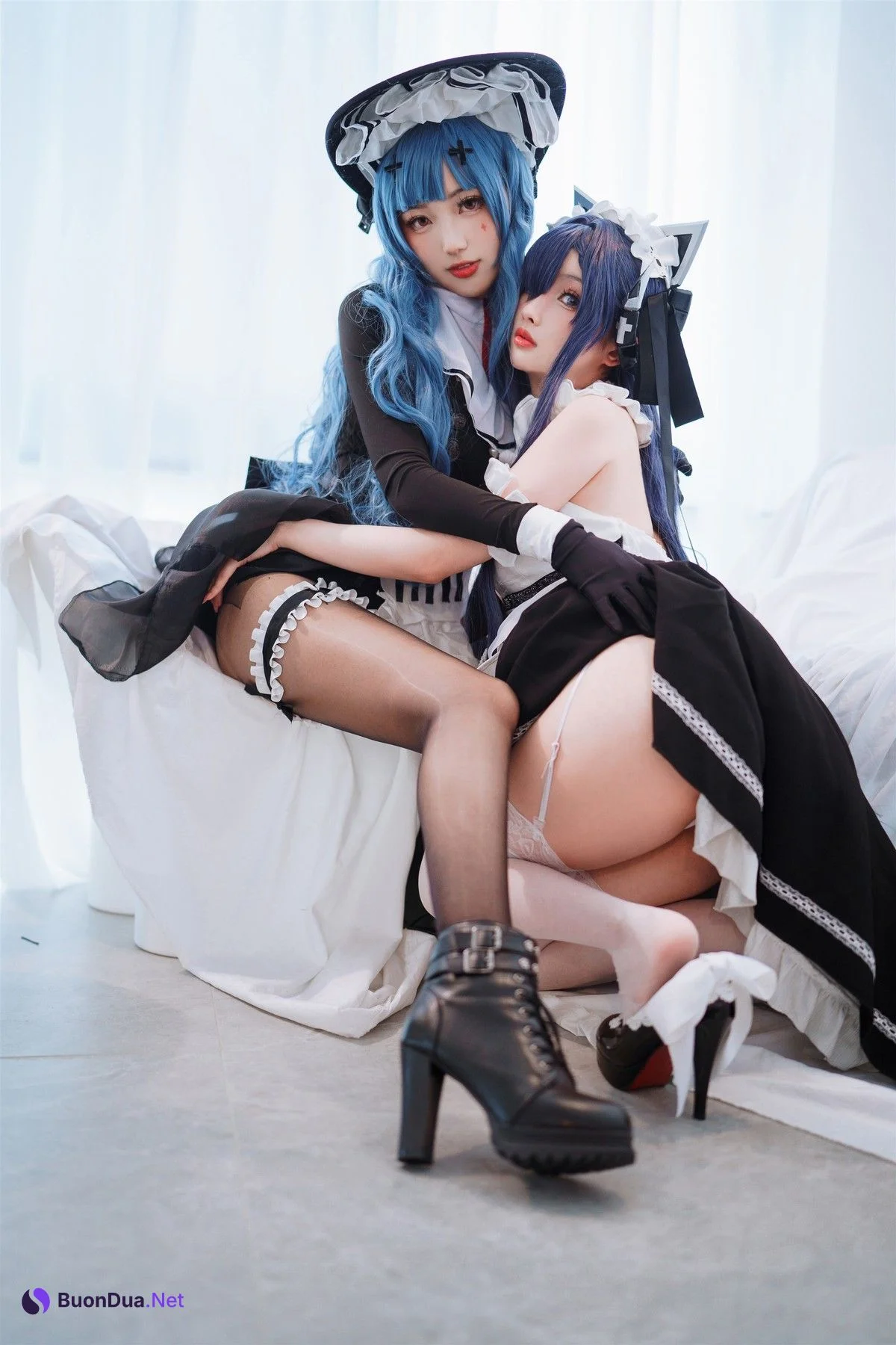 Cosplay rioko凉凉子 肉扣热热子 奥古斯特 女仆装 - 사진 10
