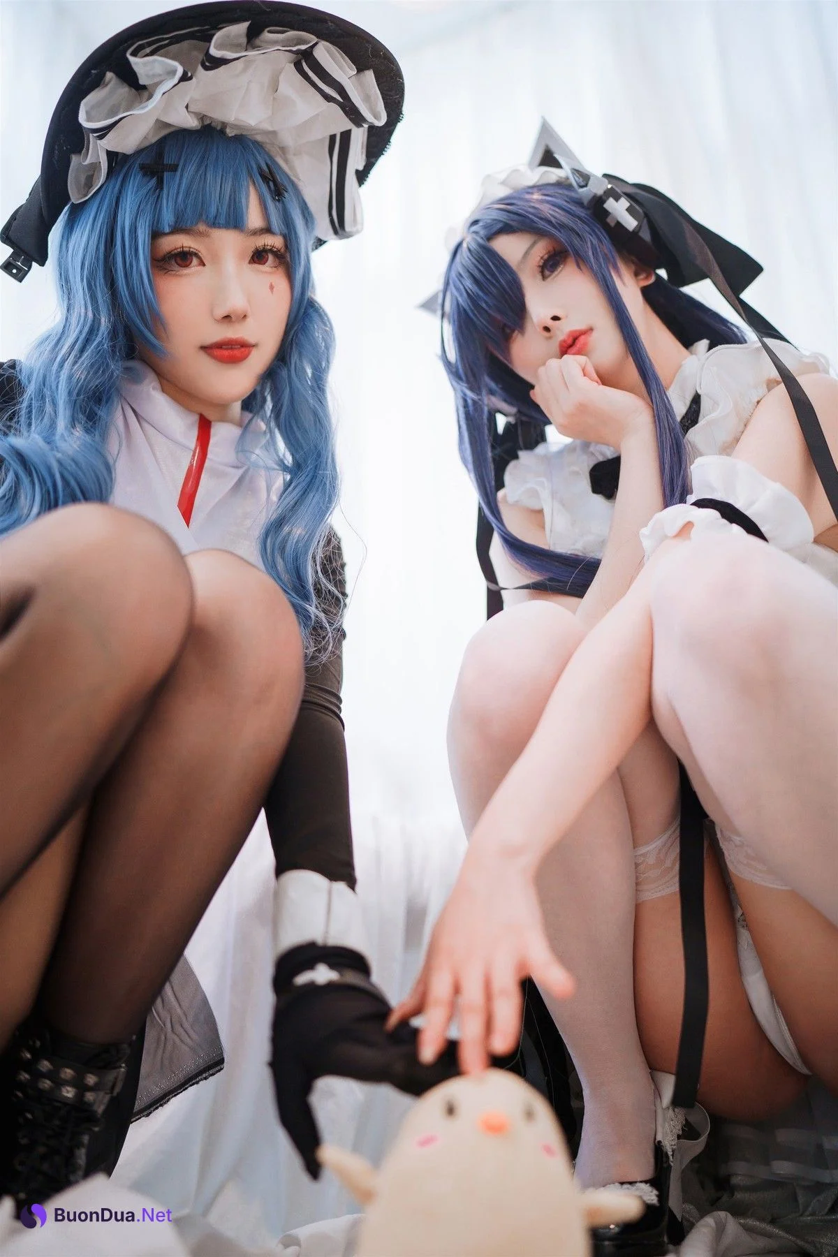 Cosplay rioko凉凉子 肉扣热热子 奥古斯特 女仆装 - 사진 16
