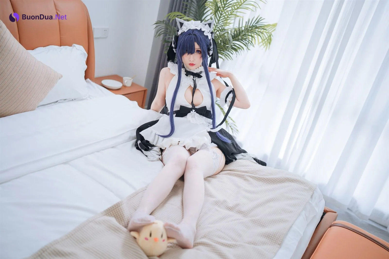 Cosplay rioko凉凉子 肉扣热热子 奥古斯特 女仆装 - 사진 19