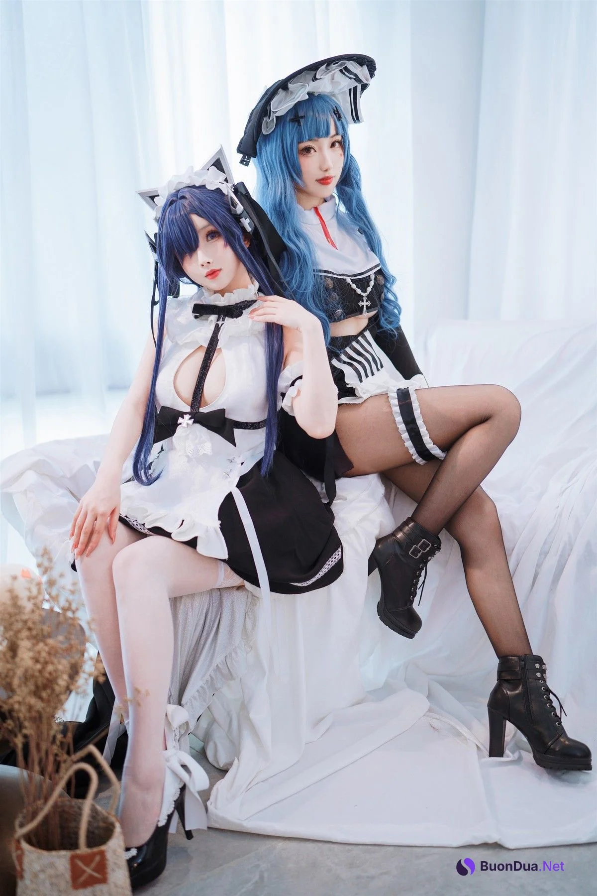 Cosplay rioko凉凉子 肉扣热热子 奥古斯特 女仆装 - 사진 8