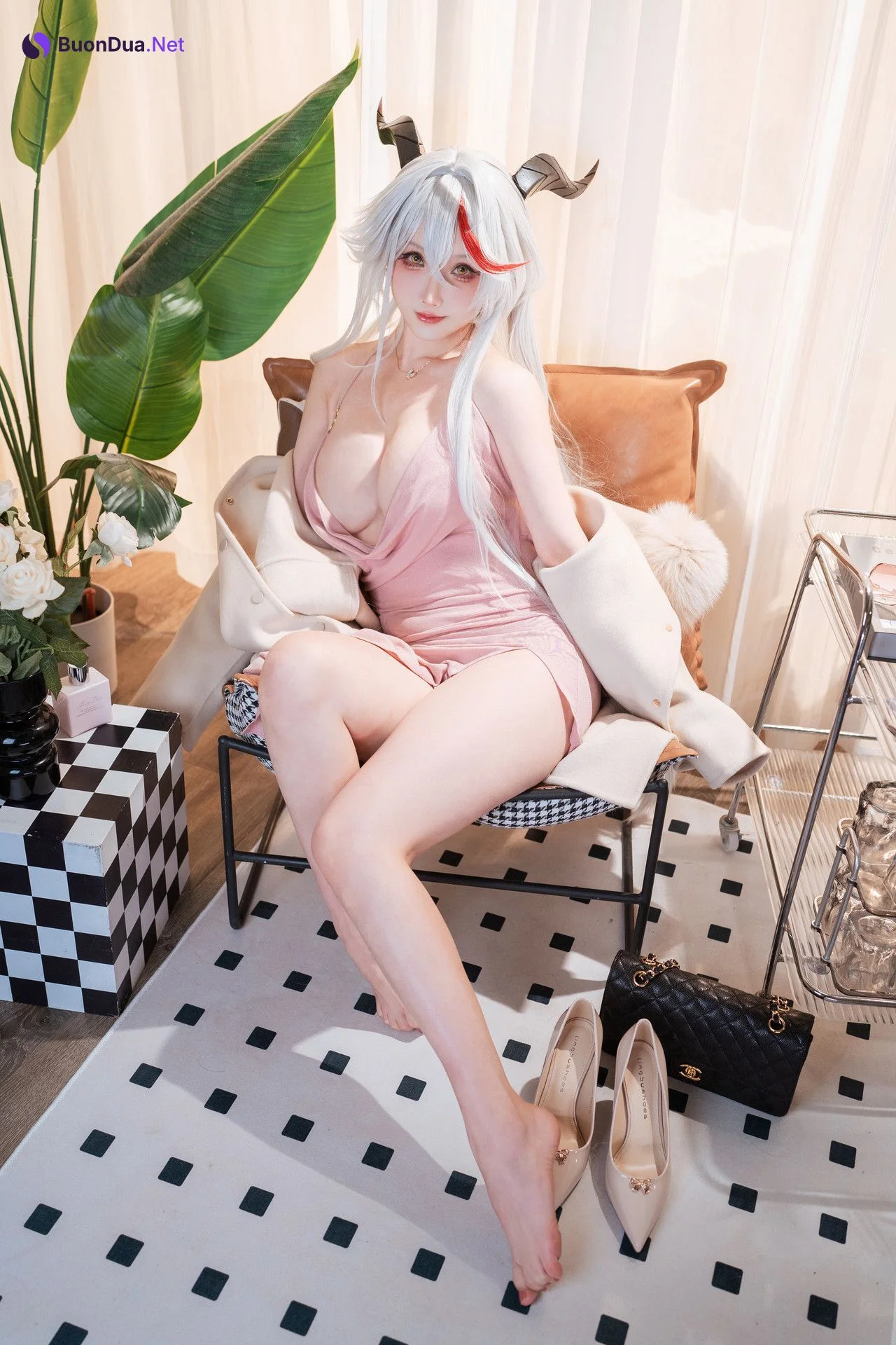 Cosplay Rioko凉凉子 – 碧蓝航线 埃吉尔卧室版 - รูปภาพ 10