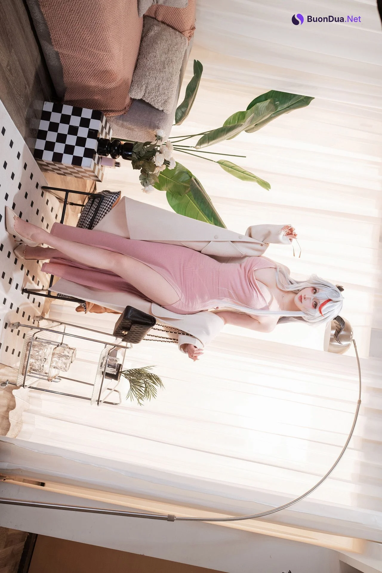 Cosplay Rioko凉凉子 – 碧蓝航线 埃吉尔卧室版 - รูปภาพ 2