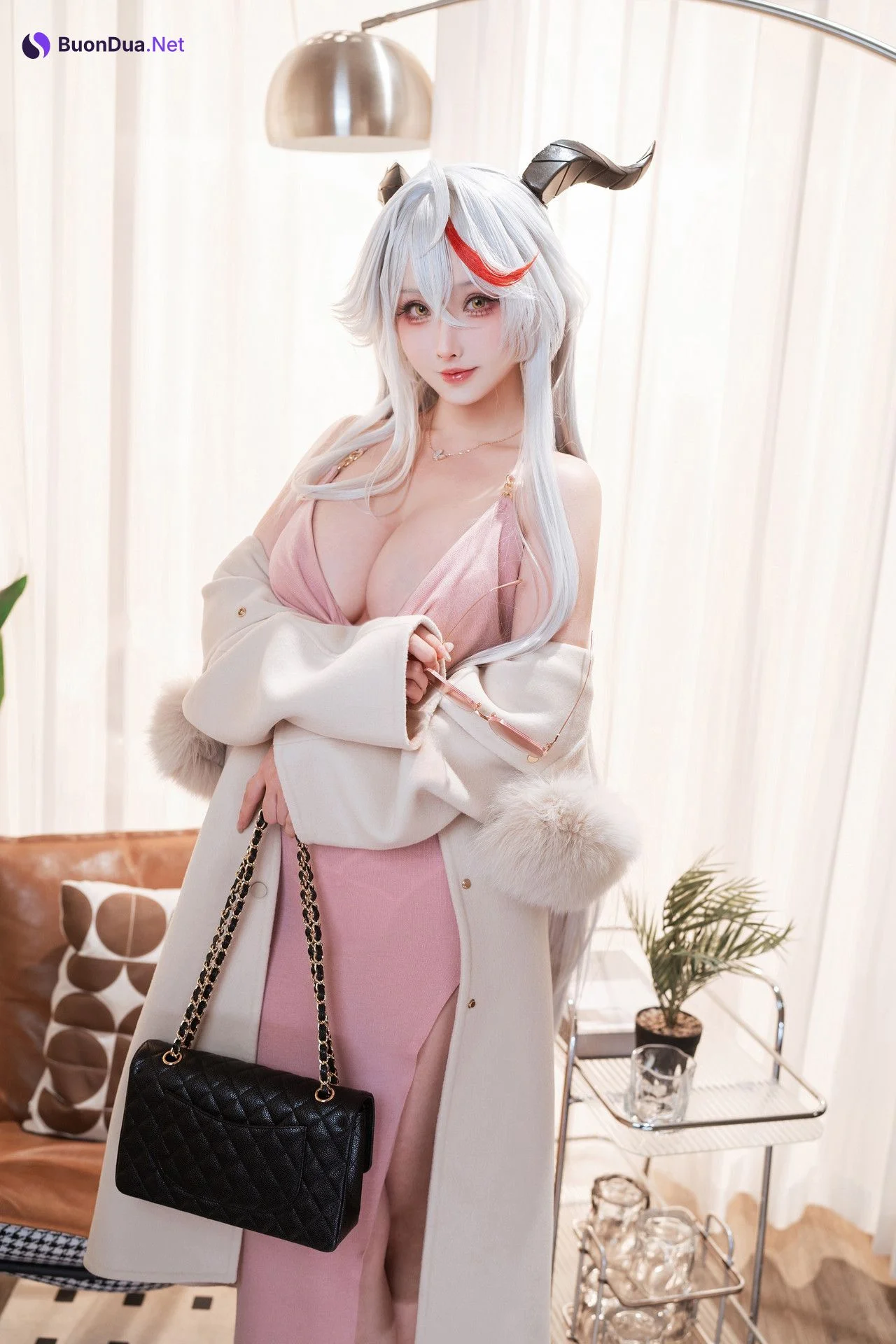 Cosplay Rioko凉凉子 – 碧蓝航线 埃吉尔卧室版 - รูปภาพ 3