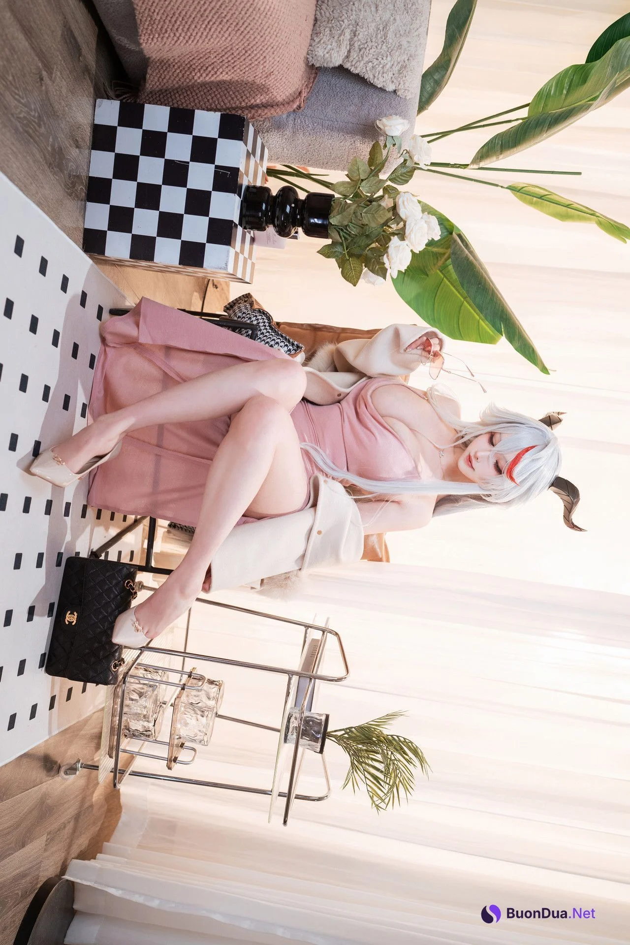 Cosplay Rioko凉凉子 – 碧蓝航线 埃吉尔卧室版 - รูปภาพ 6