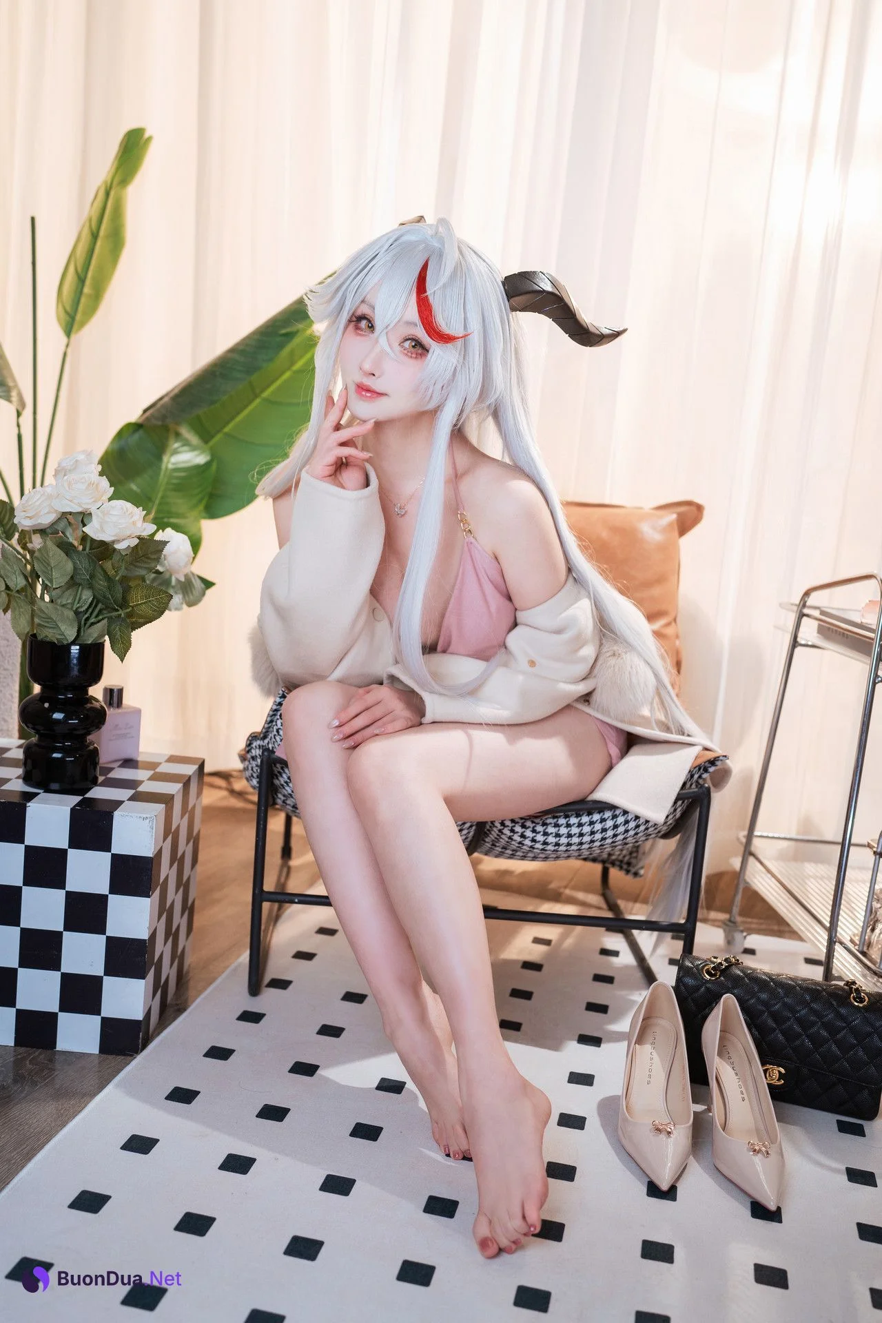 Cosplay Rioko凉凉子 – 碧蓝航线 埃吉尔卧室版 - รูปภาพ 8