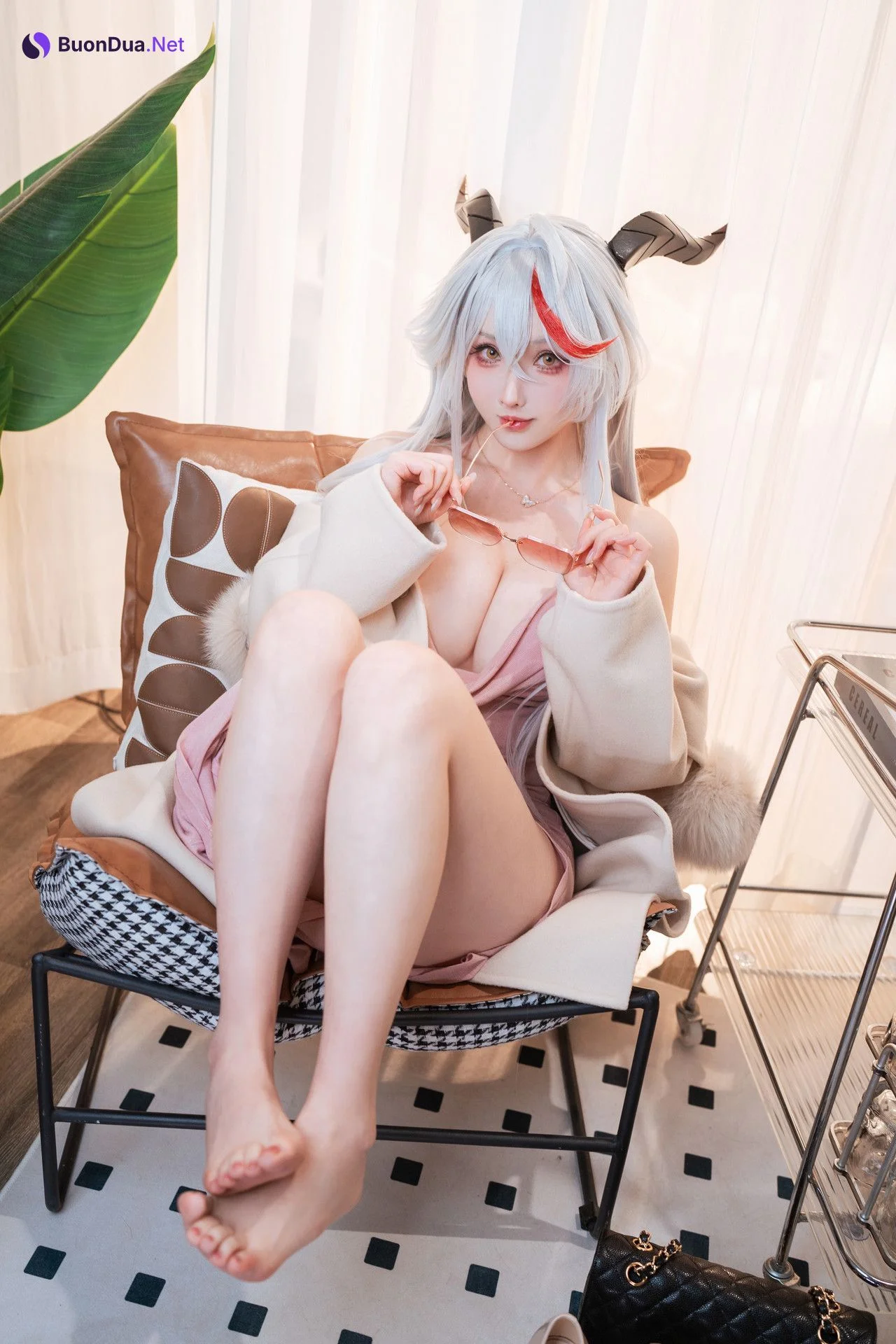 Cosplay Rioko凉凉子 – 碧蓝航线 埃吉尔卧室版 - รูปภาพ 9