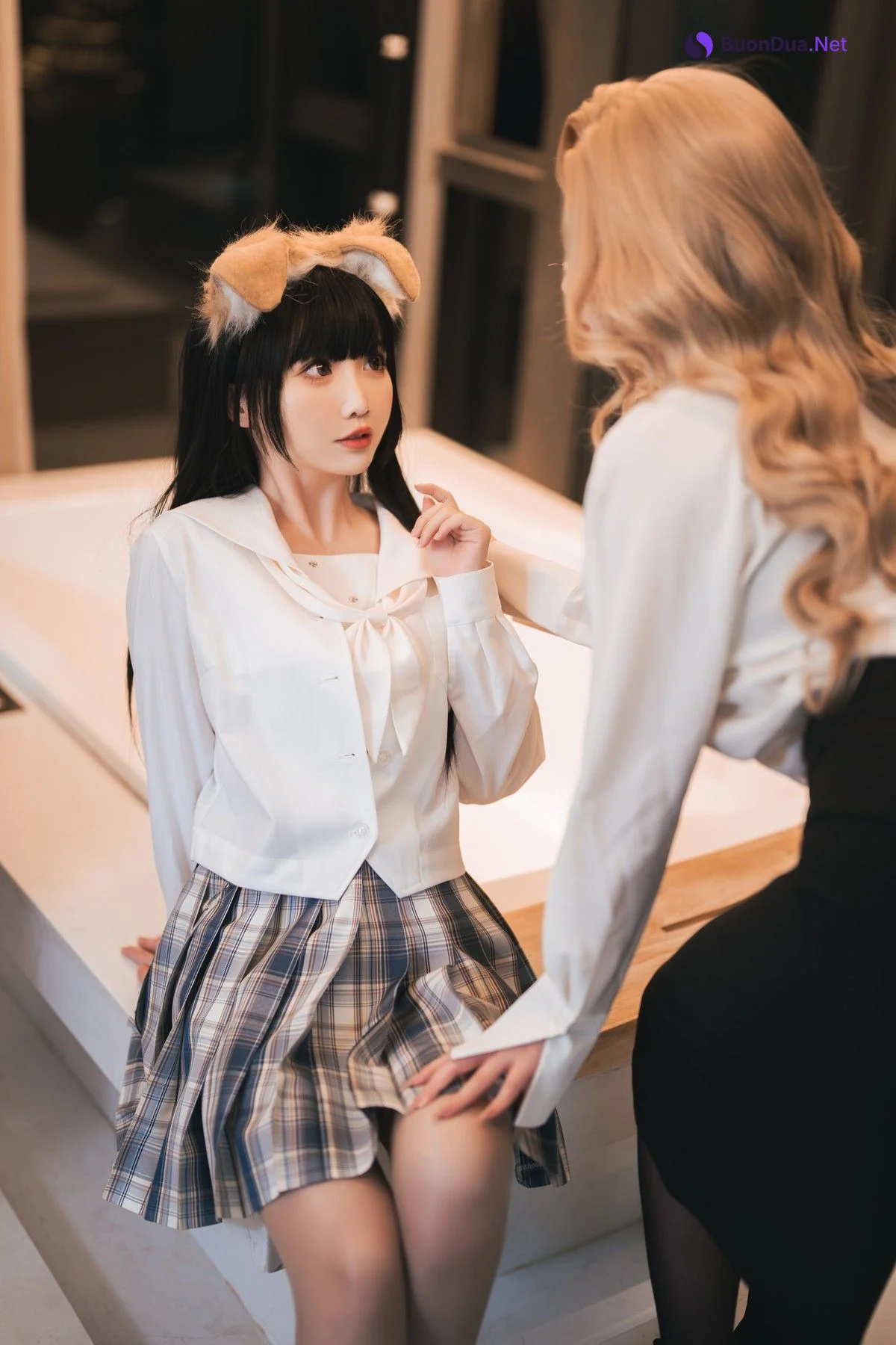 Cosplay 面饼仙儿 & rioko凉凉子 女上司-双人版 - Photo 16
