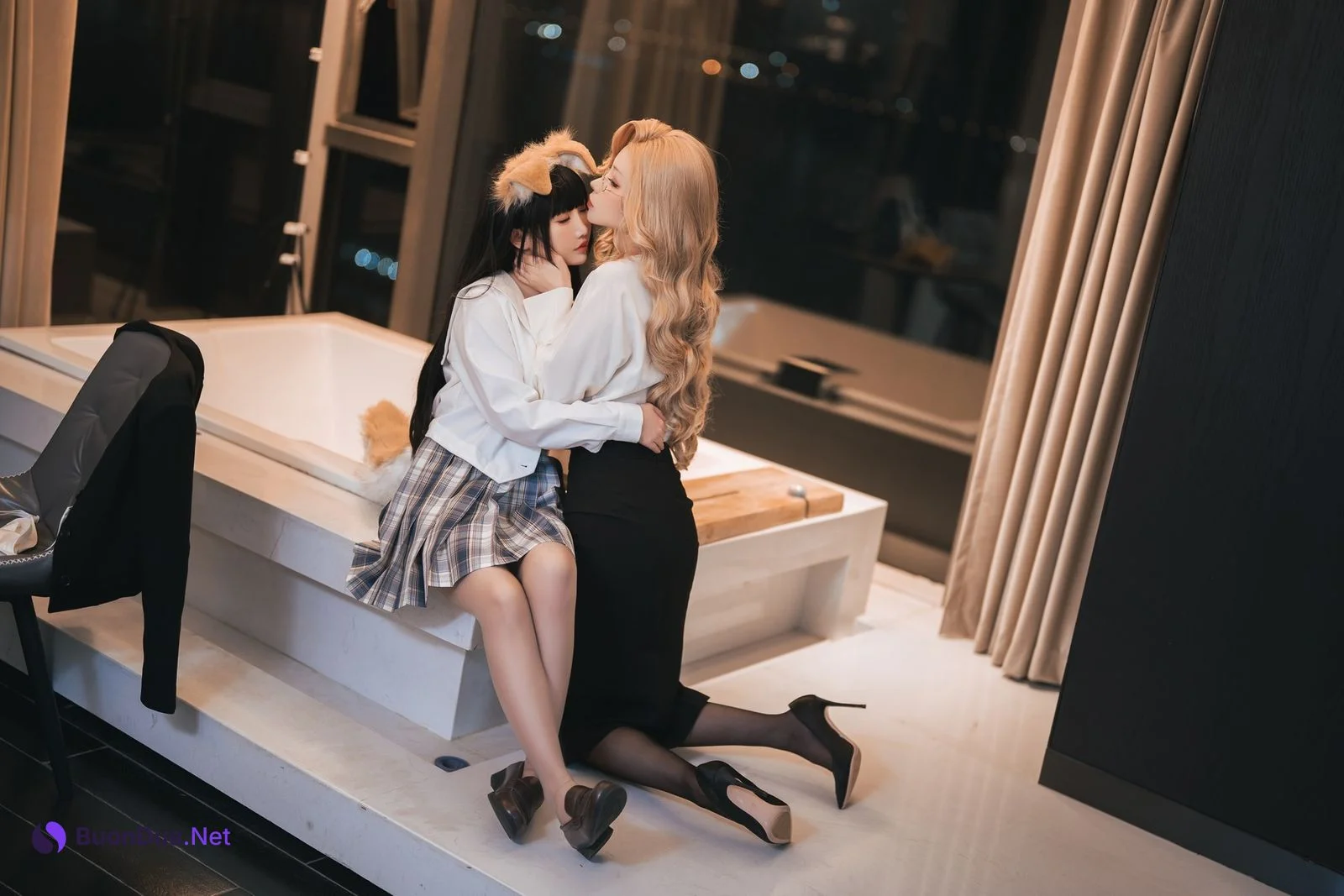 Cosplay 面饼仙儿 & rioko凉凉子 女上司-双人版 - Photo 18