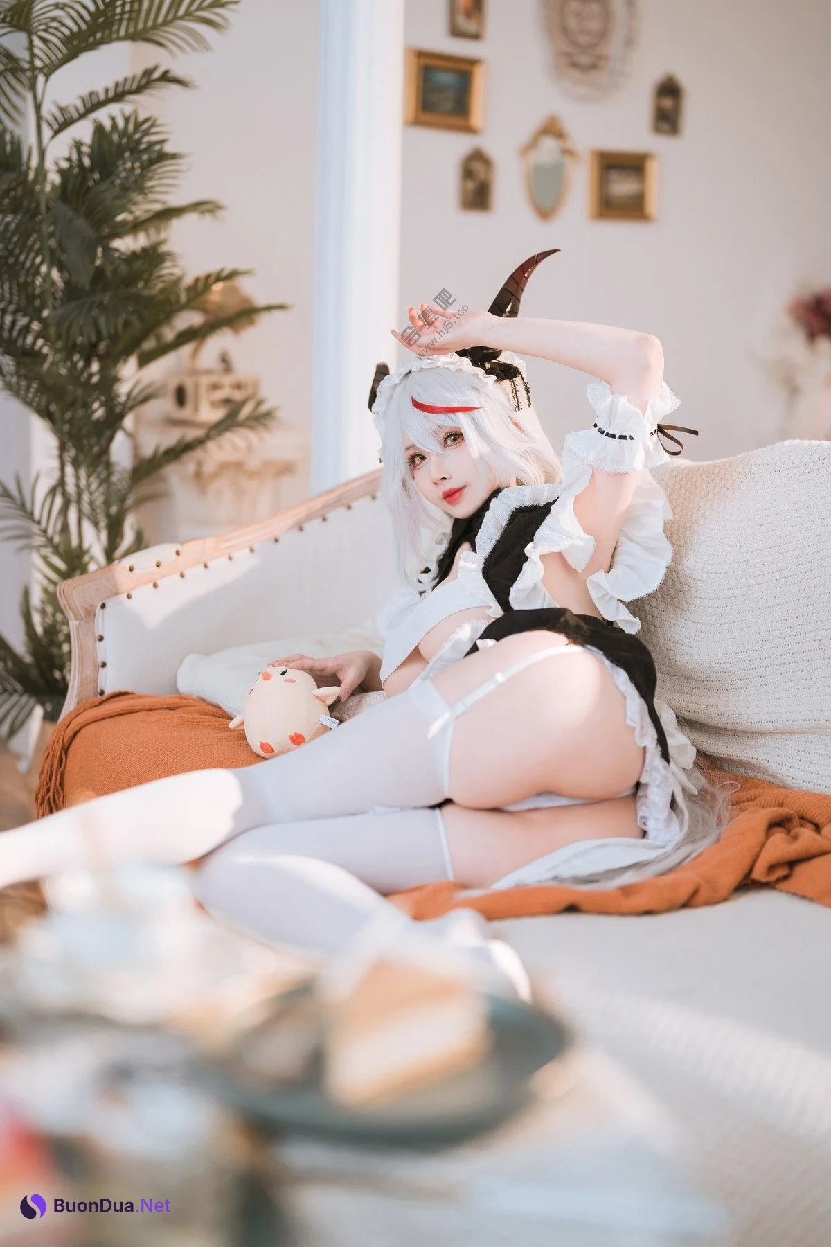 Cosplay rioko凉凉子 妄想航线 港区的龙女仆 - Photo 10