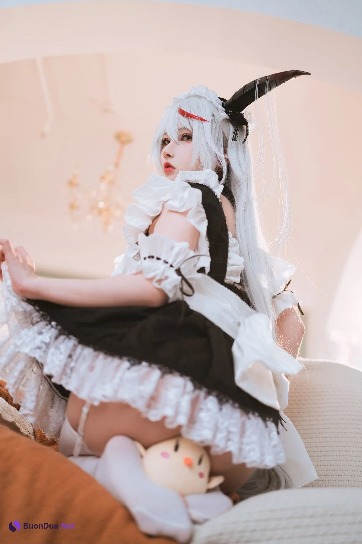 Cosplay rioko凉凉子 妄想航线 港区的龙女仆 - Photo 11