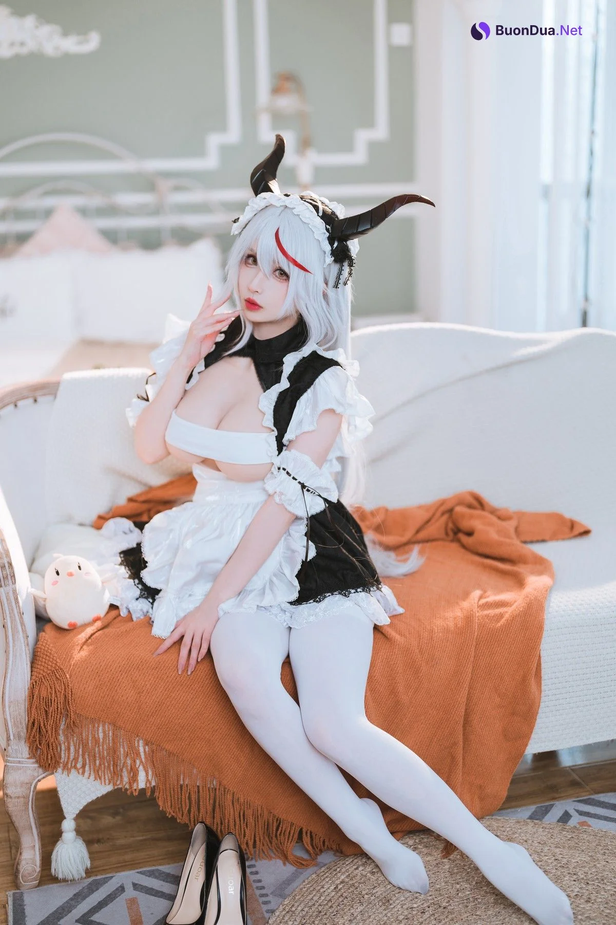 Cosplay rioko凉凉子 妄想航线 港区的龙女仆 - Photo 2