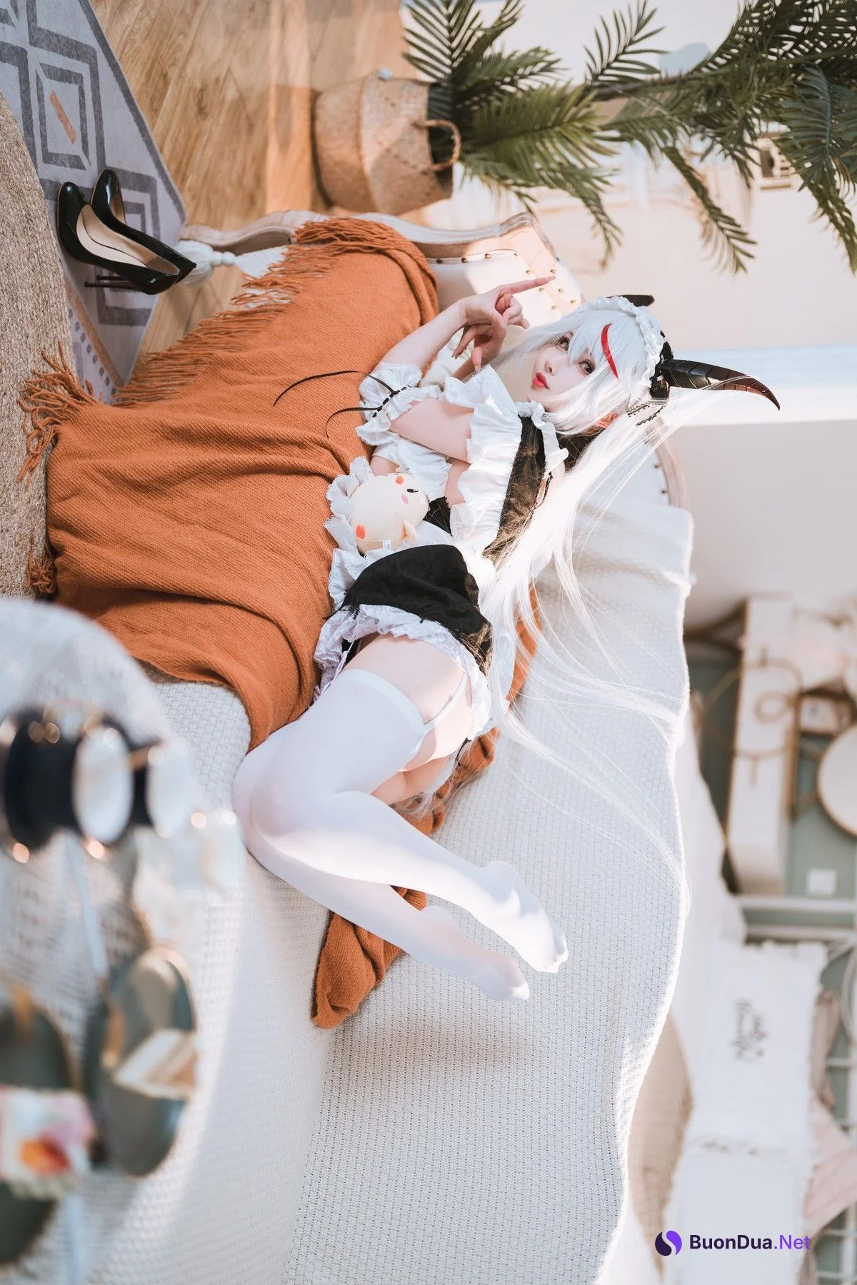 Cosplay rioko凉凉子 妄想航线 港区的龙女仆 - Photo 3