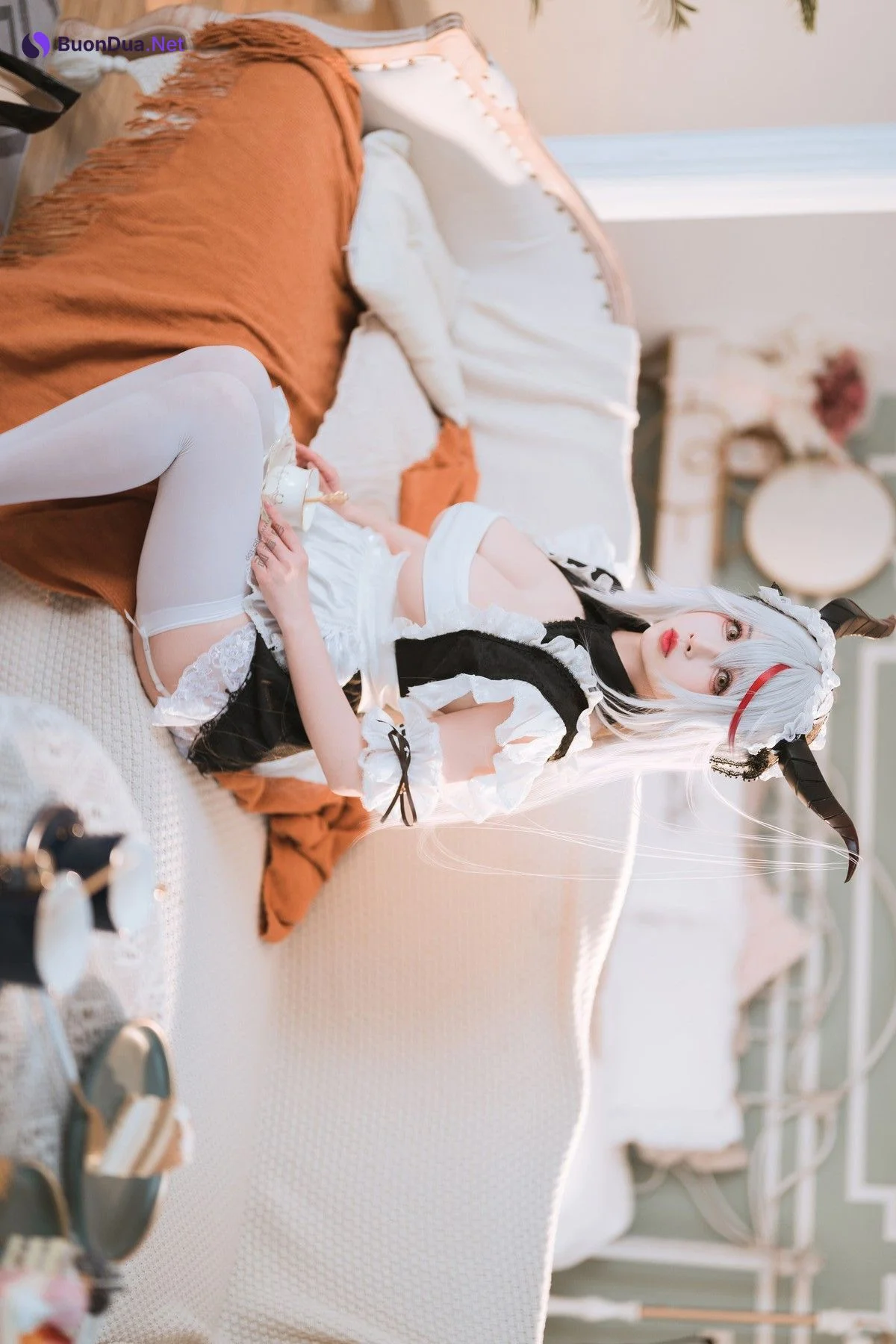 Cosplay rioko凉凉子 妄想航线 港区的龙女仆 - Photo 4