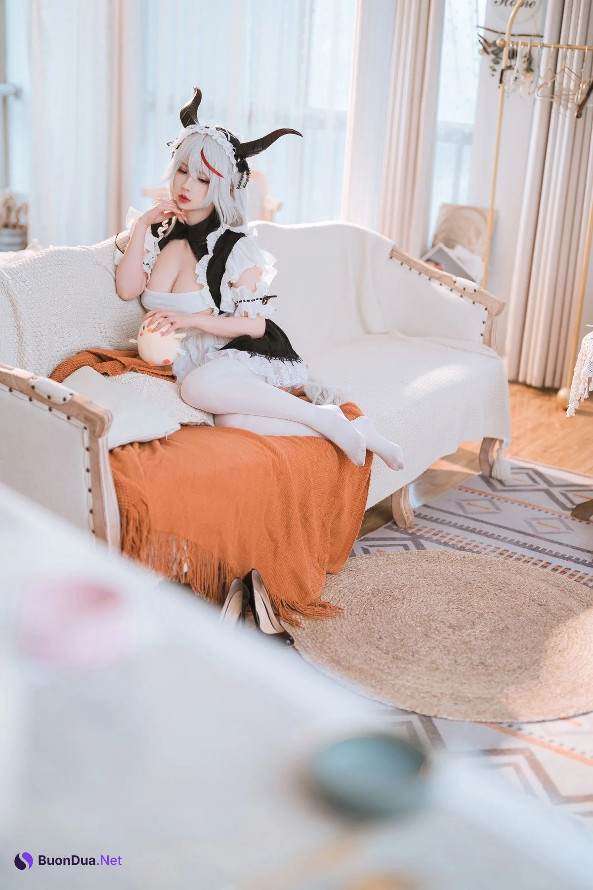 Cosplay rioko凉凉子 妄想航线 港区的龙女仆 - Photo 6
