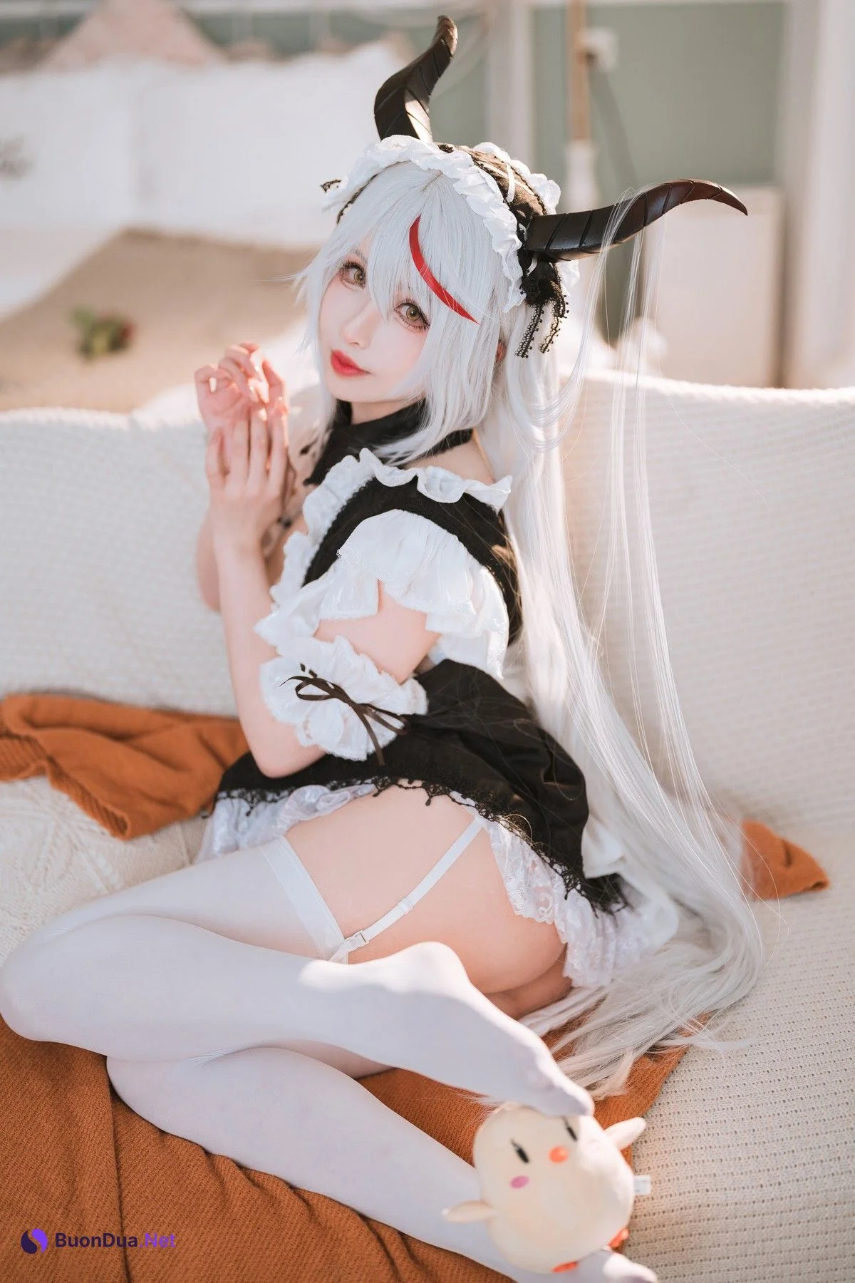 Cosplay rioko凉凉子 妄想航线 港区的龙女仆 - Photo 7
