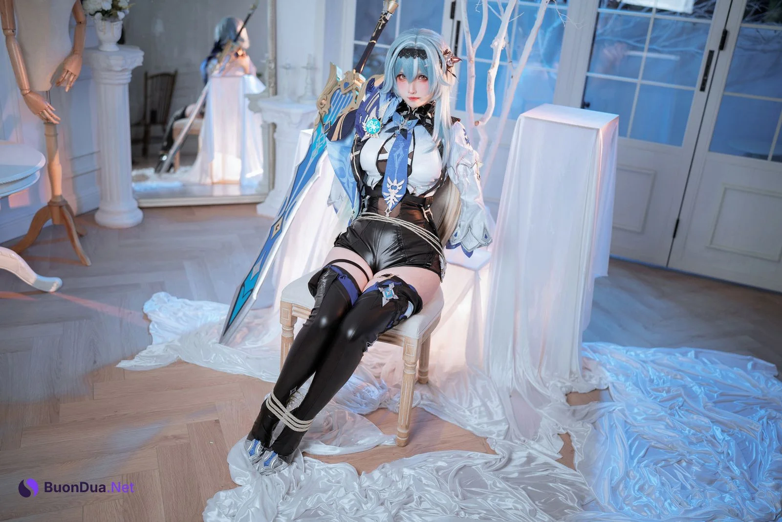 Cosplay Rioko凉凉子 优菈浪花骑士 - รูปภาพ 2