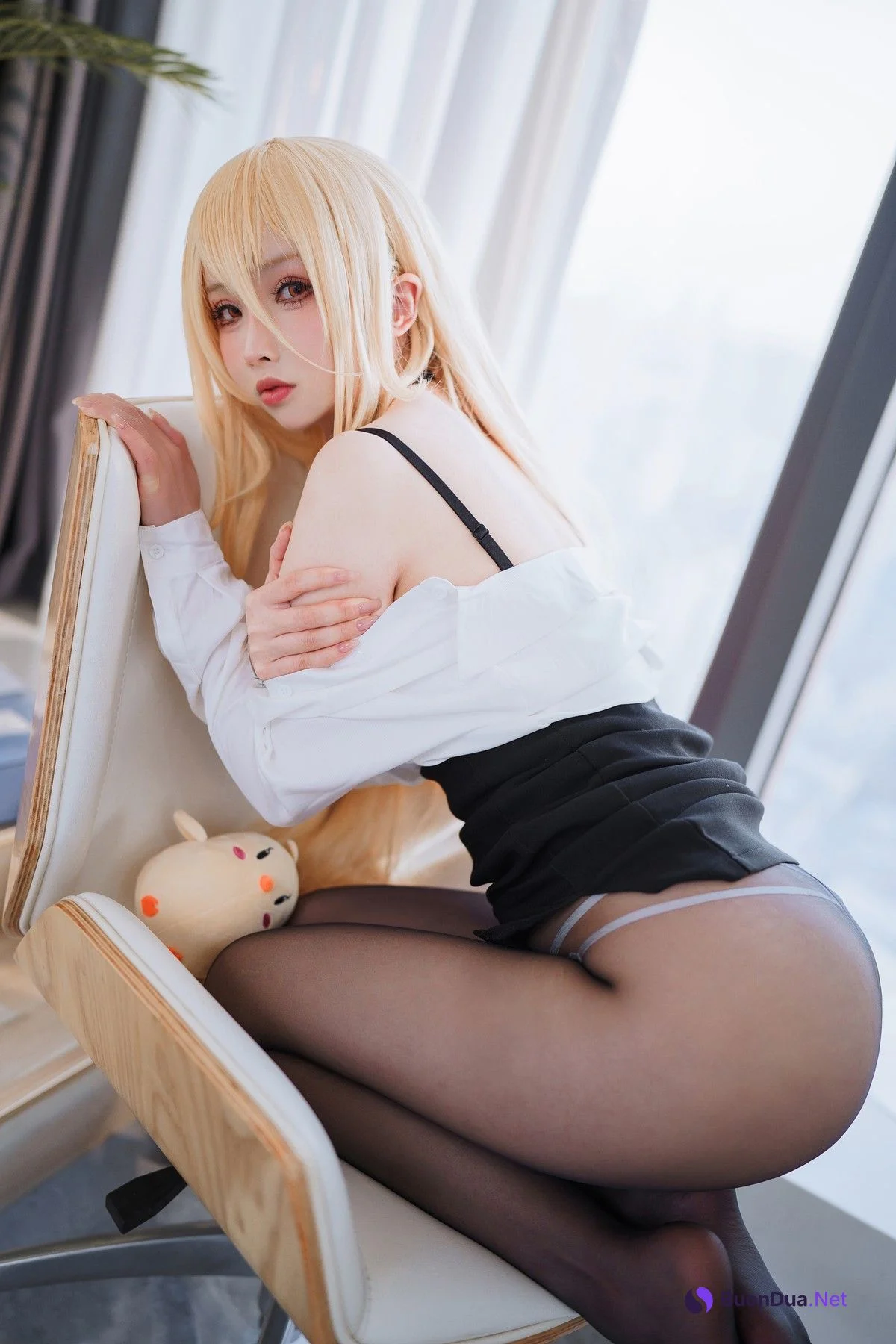 Cosplay rioko凉凉子 碧蓝航线 冤仇 办公室的意外 - รูปภาพ 11