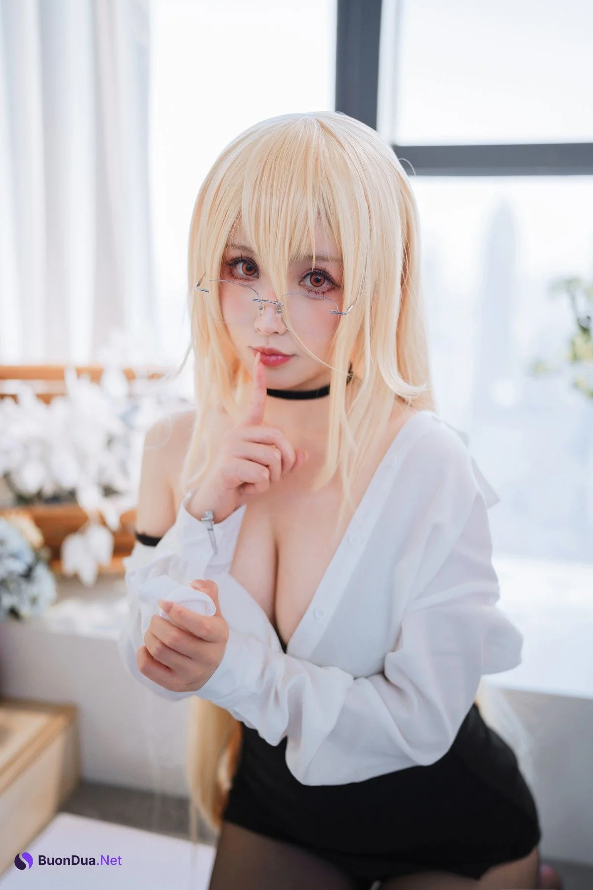 Cosplay rioko凉凉子 碧蓝航线 冤仇 办公室的意外 - รูปภาพ 2