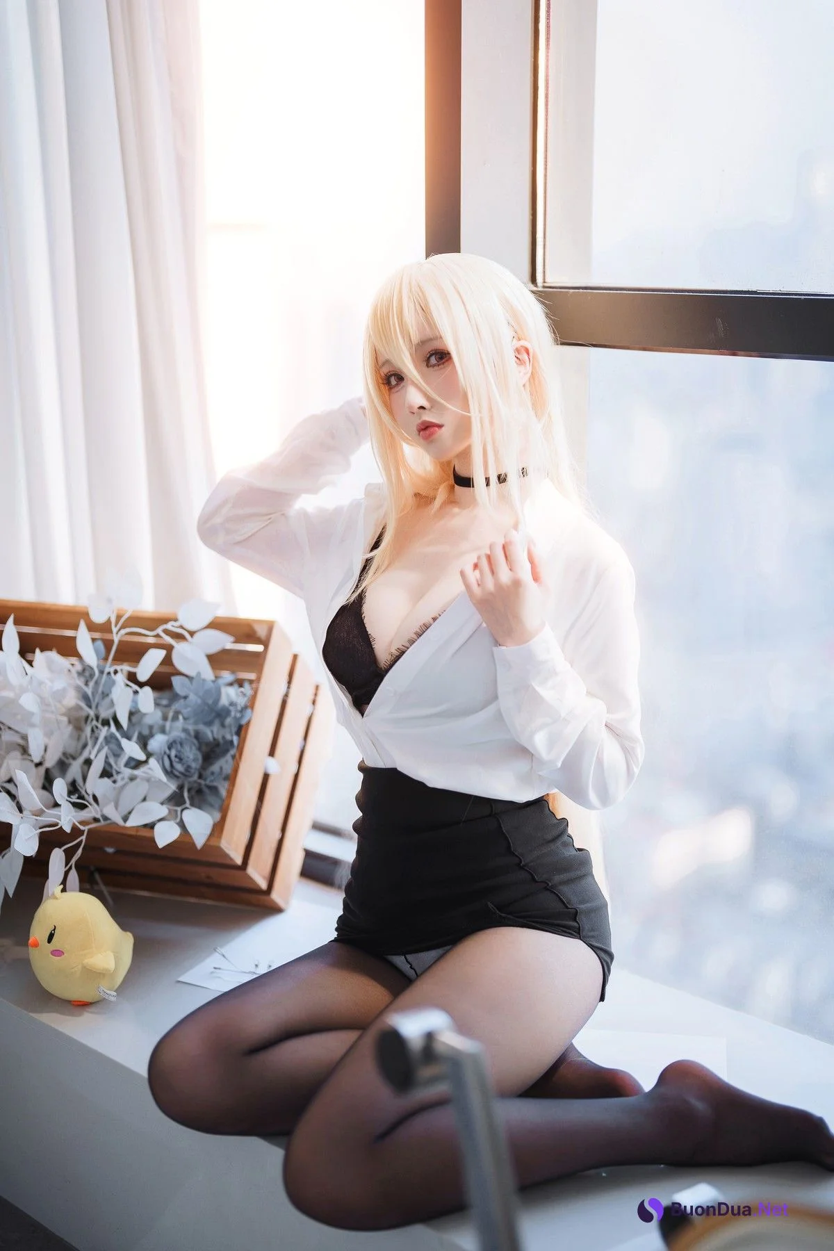 Cosplay rioko凉凉子 碧蓝航线 冤仇 办公室的意外 - รูปภาพ 6