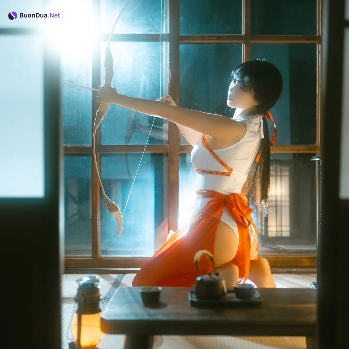 Cosplay 桜井宁宁 绳艺巫女 Rope Art Miko - Photo 14