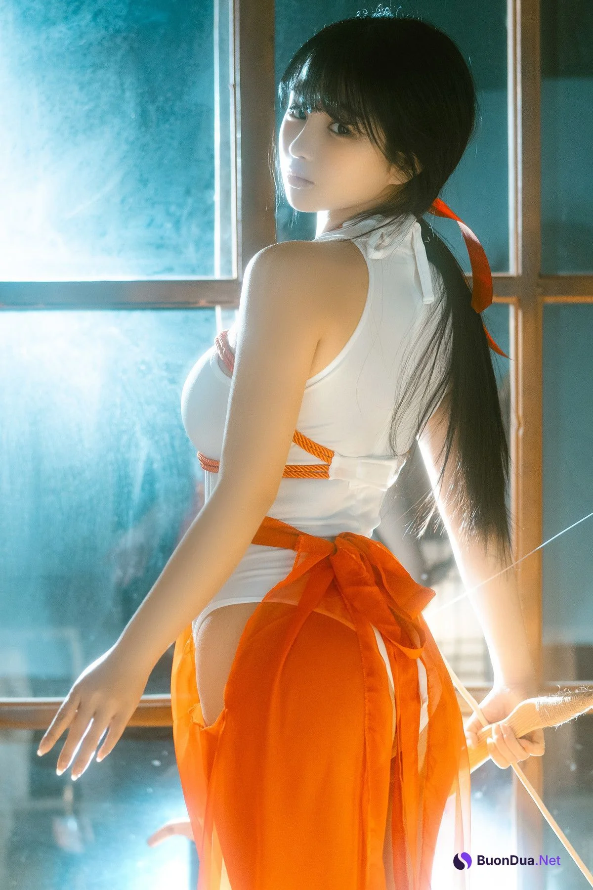 Cosplay 桜井宁宁 绳艺巫女 Rope Art Miko - Photo 4