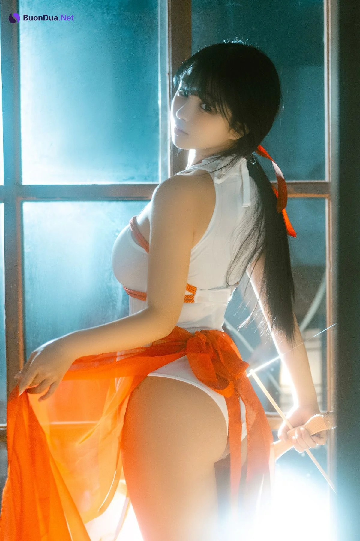Cosplay 桜井宁宁 绳艺巫女 Rope Art Miko - Photo 5
