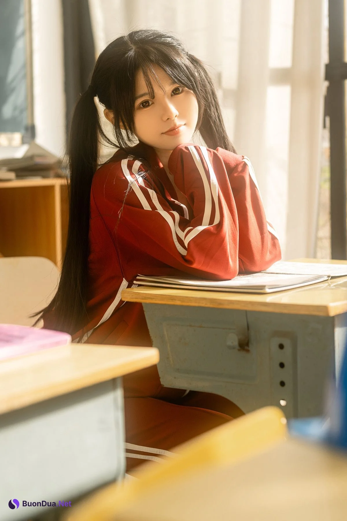 Cosplay Rua阮阮 课间阳光-红色校服 - รูปภาพ 2