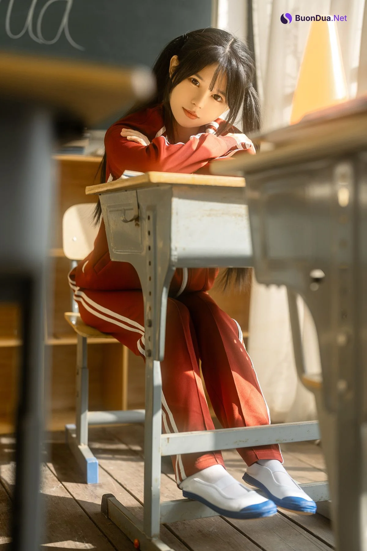 Cosplay Rua阮阮 课间阳光-红色校服 - รูปภาพ 3