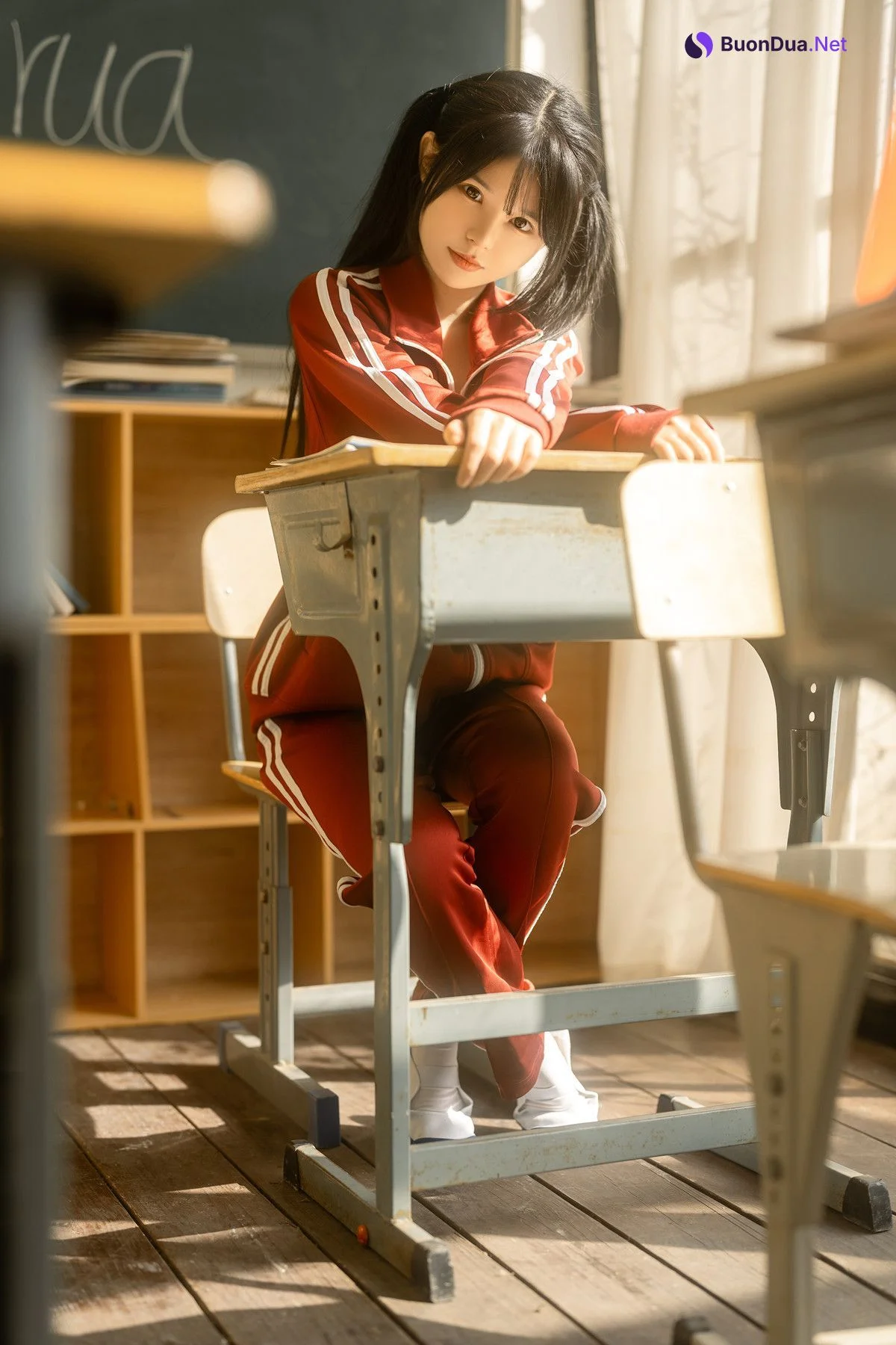 Cosplay Rua阮阮 课间阳光-红色校服 - รูปภาพ 4