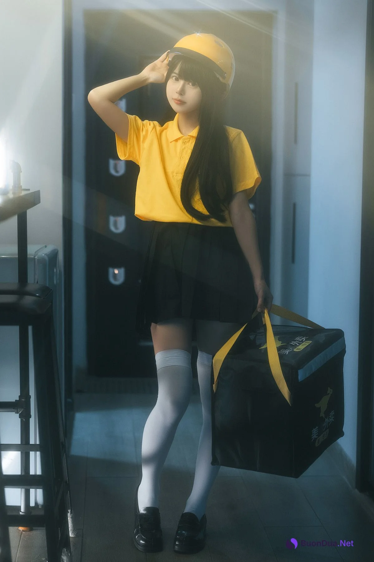 Cosplay Rua阮阮 外卖员 Delivery Girl - Photo 2