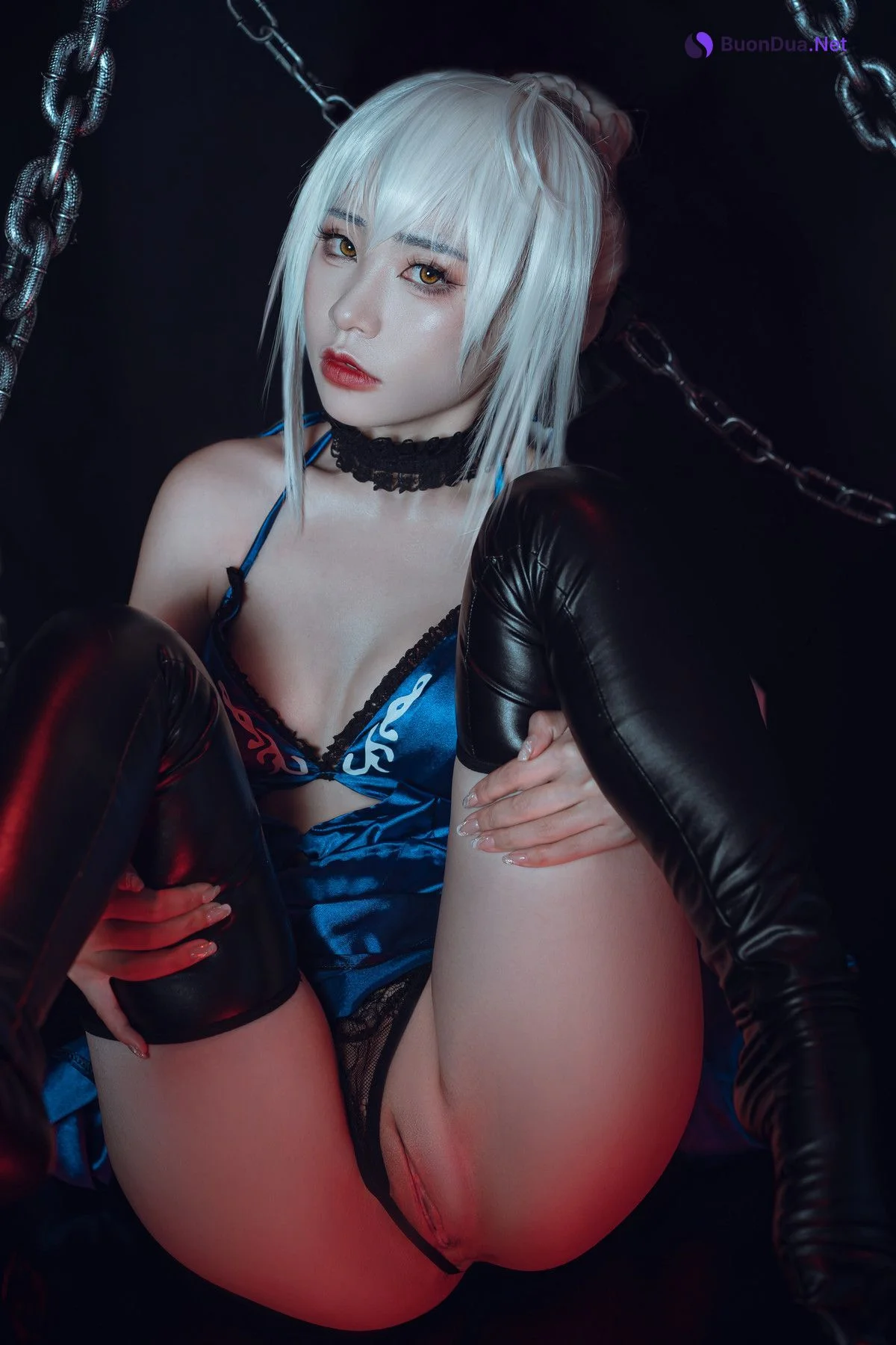 爆机少女喵小吉 Cosplay 黑呆 Saber Alter - Photo 17