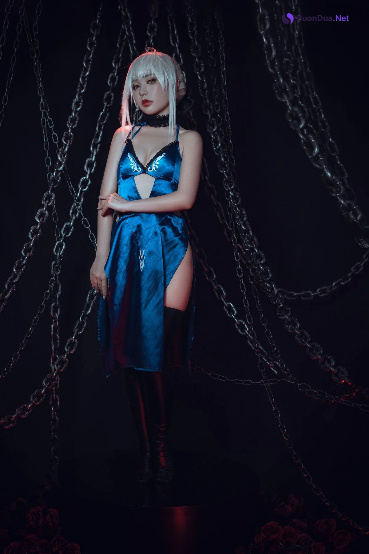 爆机少女喵小吉 Cosplay 黑呆 Saber Alter - Photo 19