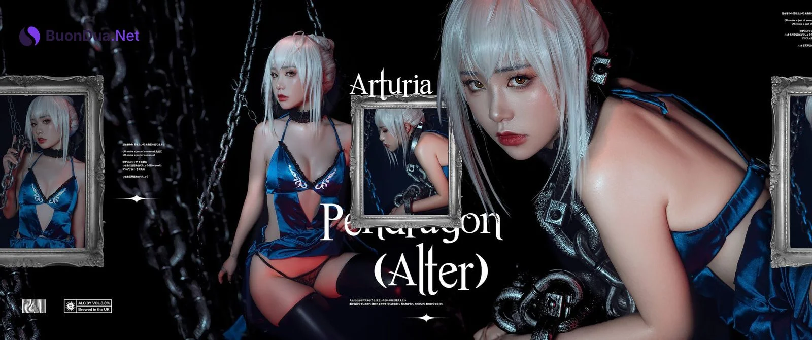 爆机少女喵小吉 Cosplay 黑呆 Saber Alter - Photo 2