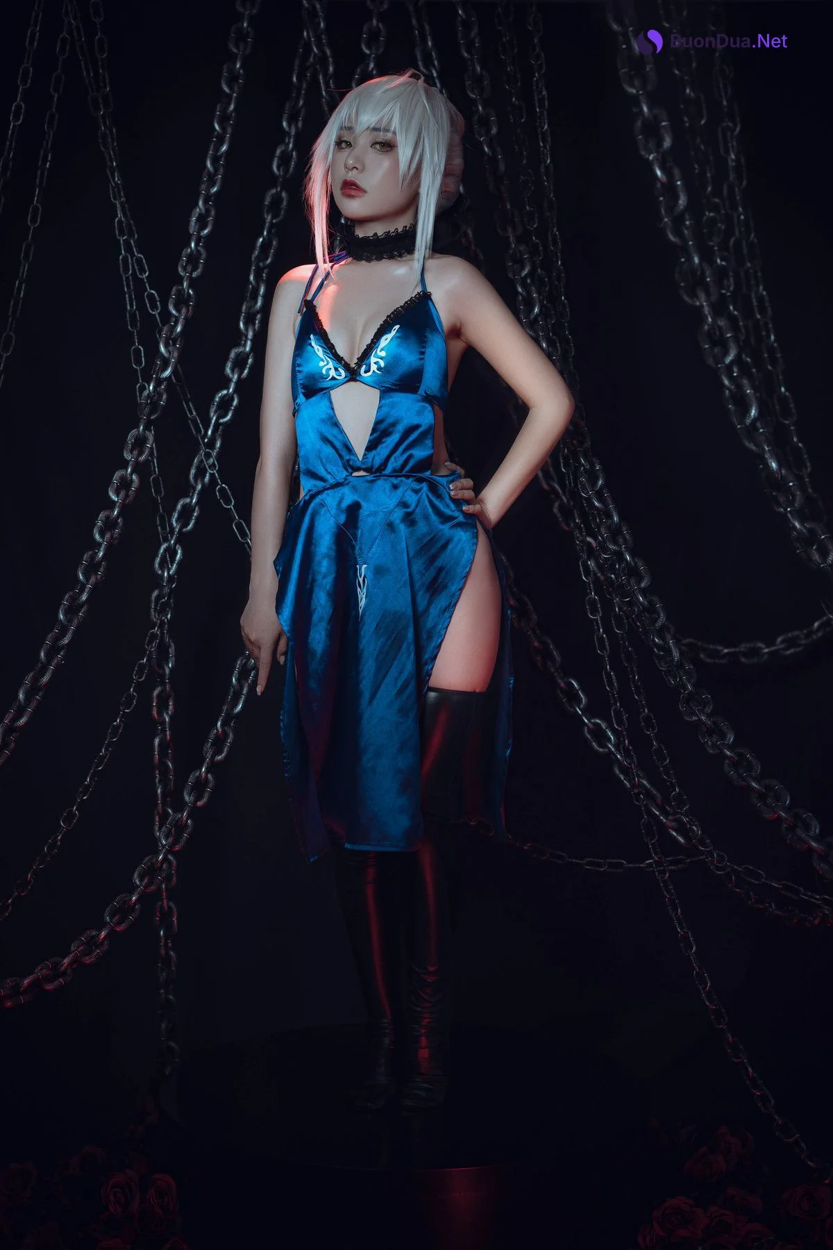 爆机少女喵小吉 Cosplay 黑呆 Saber Alter - Photo 20