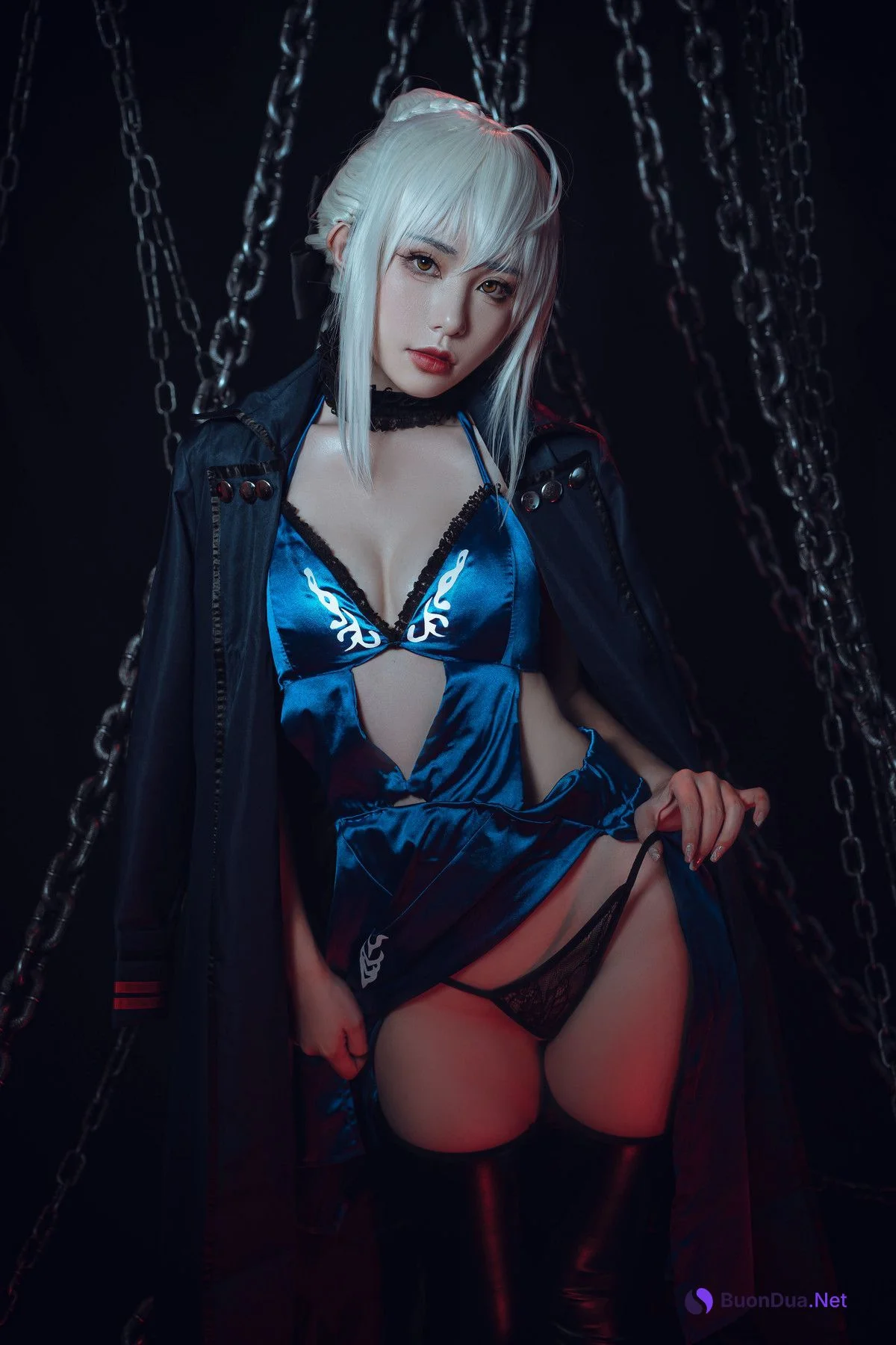 爆机少女喵小吉 Cosplay 黑呆 Saber Alter - Photo 6