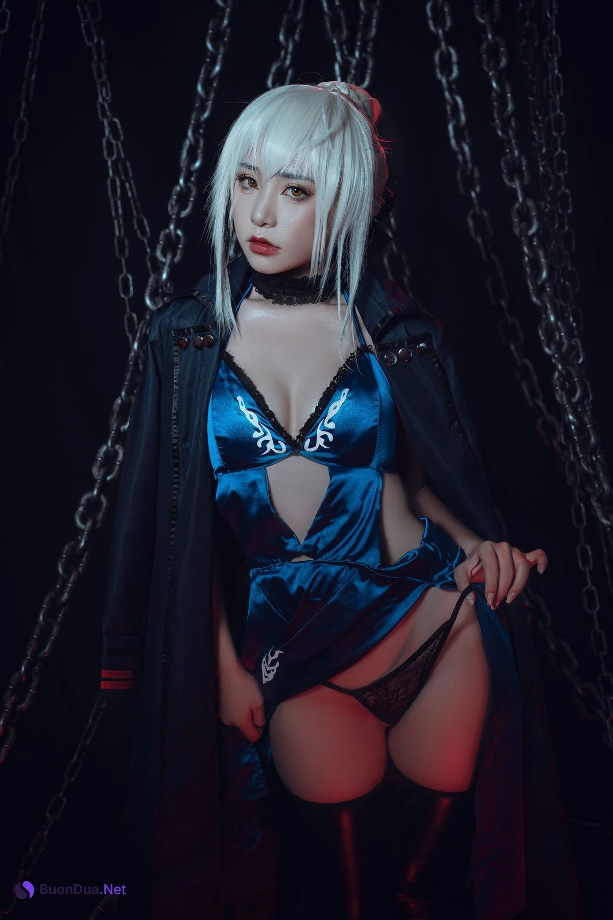 爆机少女喵小吉 Cosplay 黑呆 Saber Alter - Photo 7