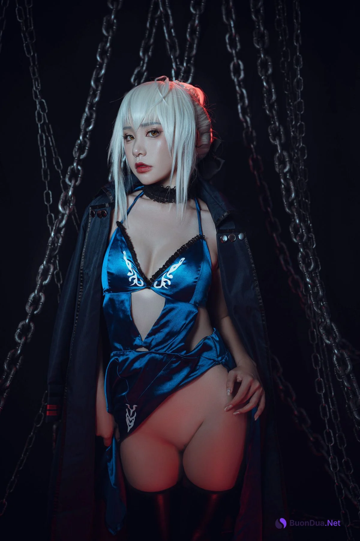 爆机少女喵小吉 Cosplay 黑呆 Saber Alter - Photo 8