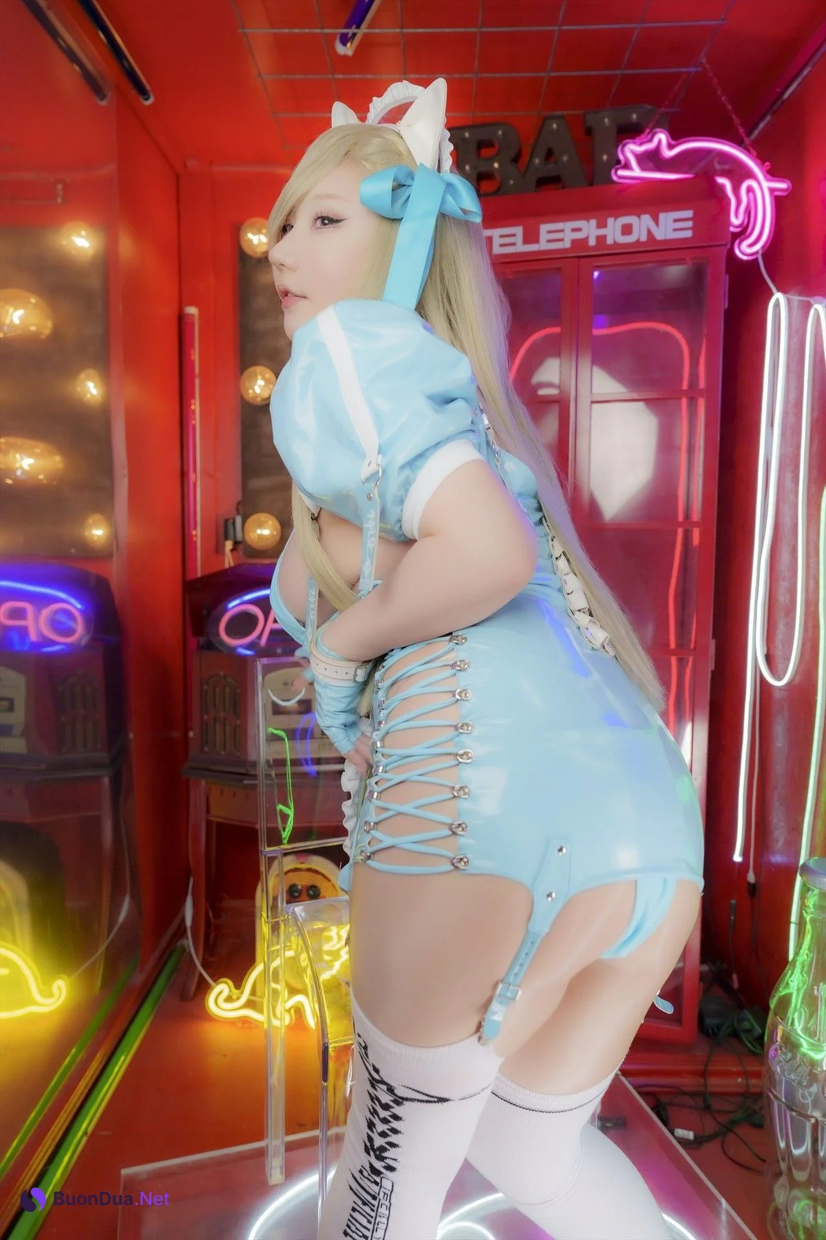 Cosplay SAKUサク Cyber Maid Asuna Set.02 - Photo 17