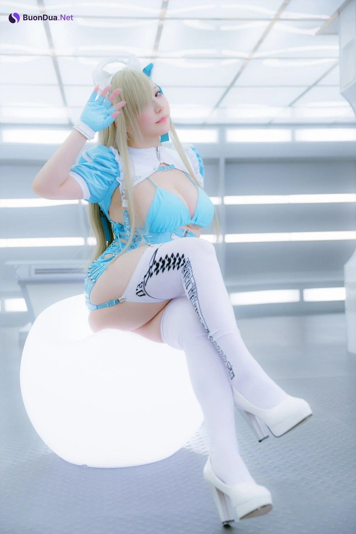 Cosplay SAKUサク Cyber Maid Asuna Set.03 - Photo 4